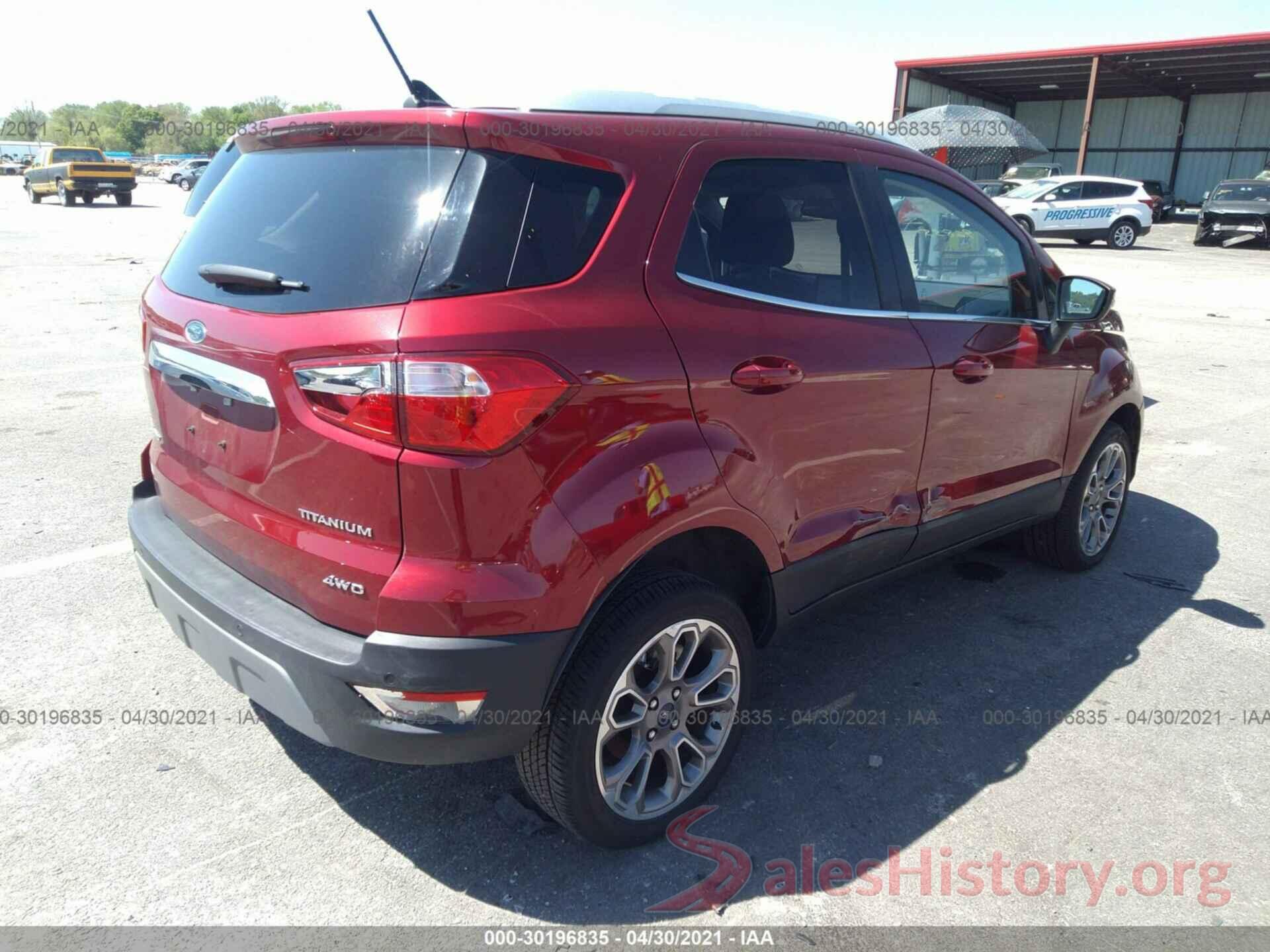 MAJ6S3KL0LC321669 2020 FORD ECOSPORT