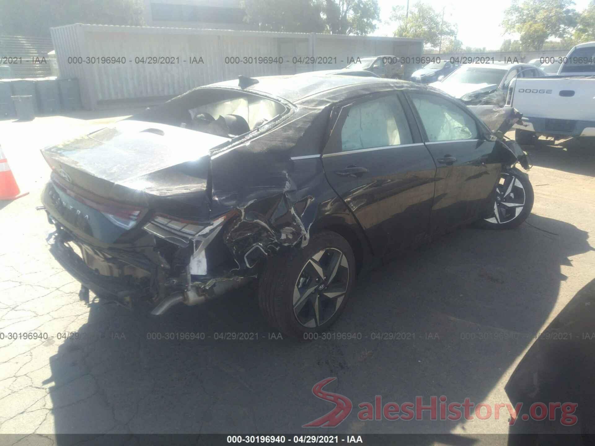 5NPLN4AG6MH010056 2021 HYUNDAI ELANTRA