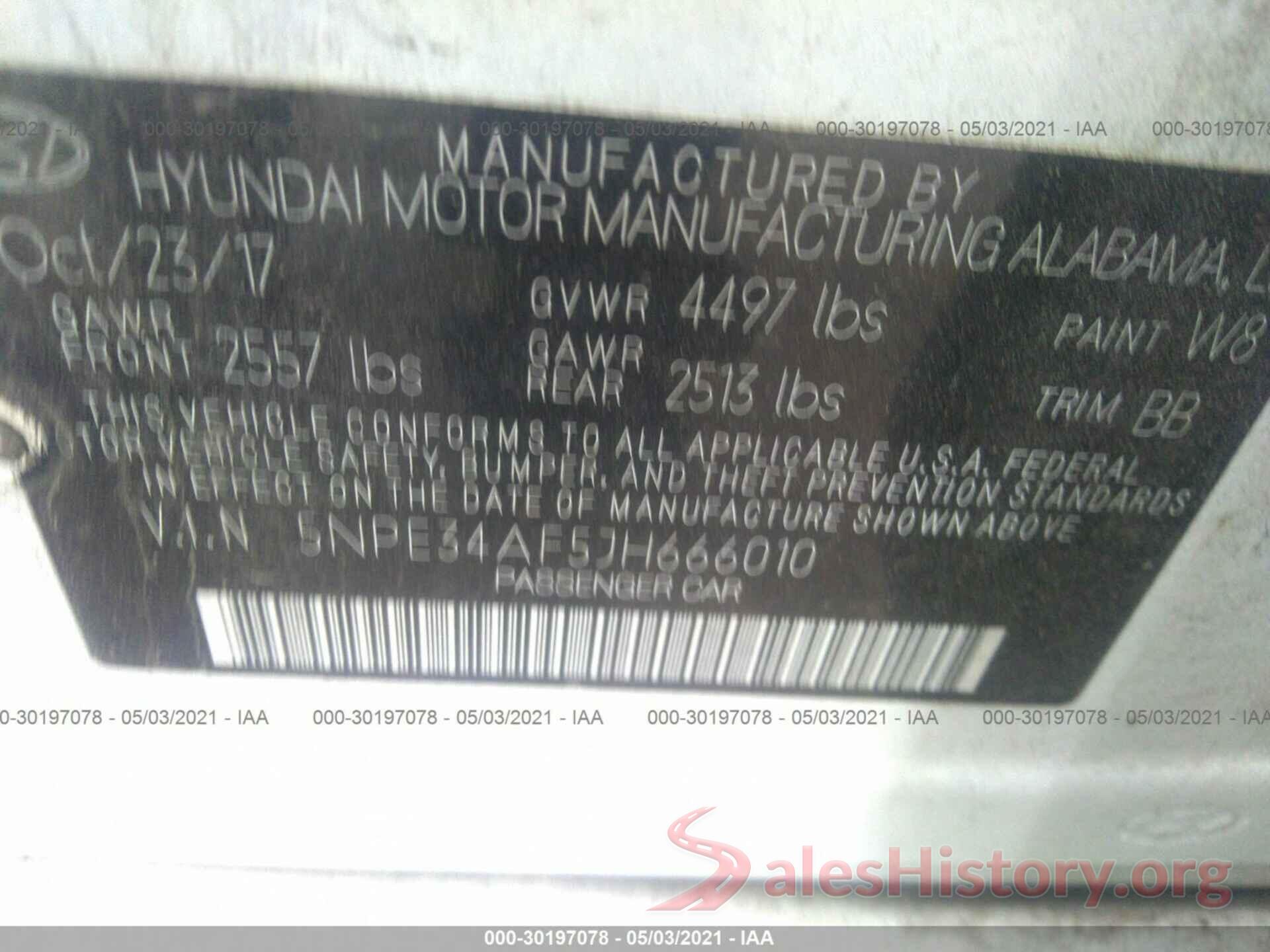 5NPE34AF5JH666010 2018 HYUNDAI SONATA