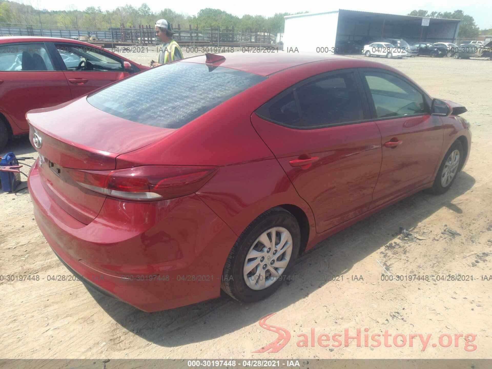 KMHD74LF2HU118264 2017 HYUNDAI ELANTRA