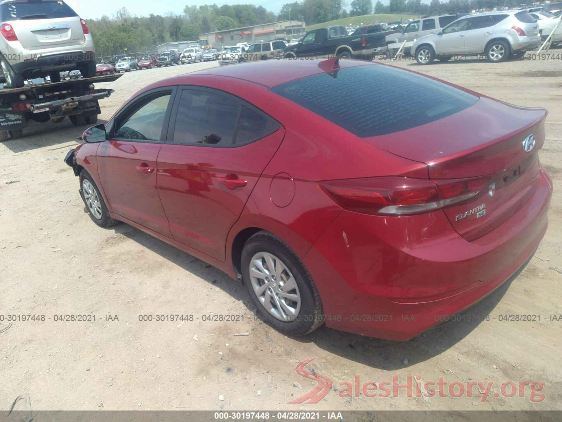 KMHD74LF2HU118264 2017 HYUNDAI ELANTRA