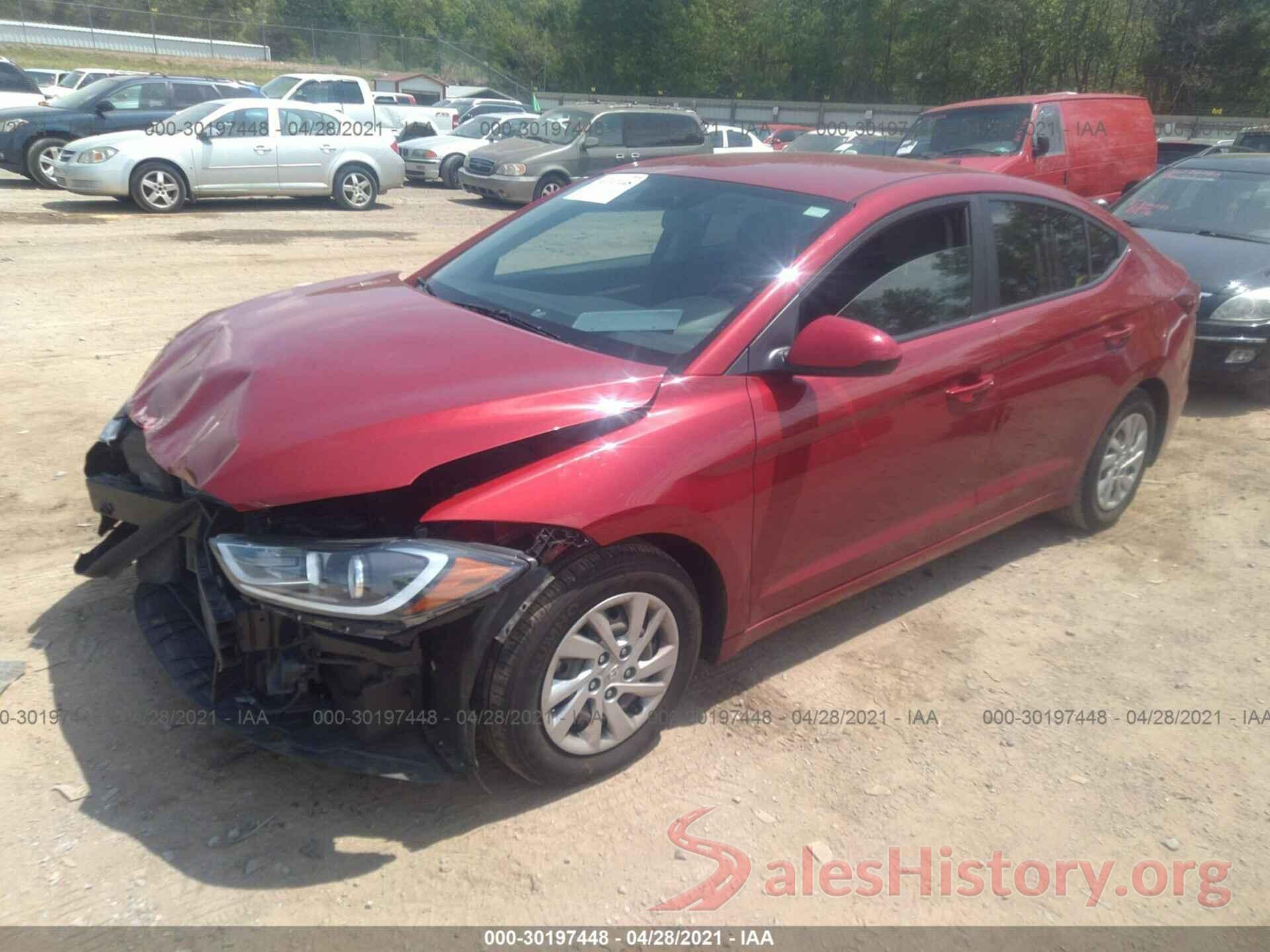 KMHD74LF2HU118264 2017 HYUNDAI ELANTRA