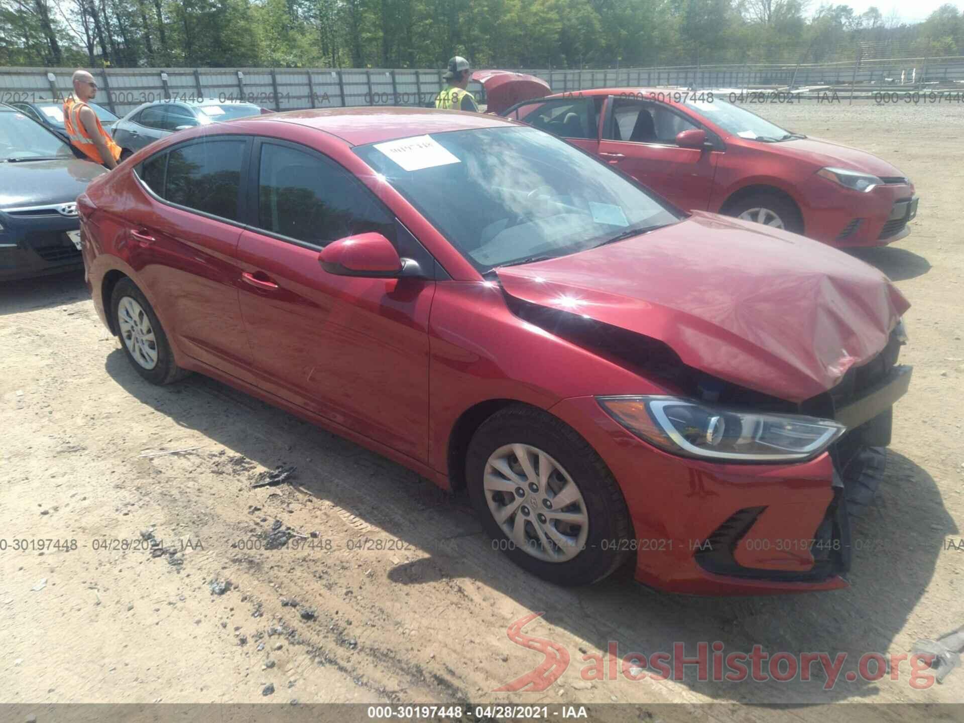 KMHD74LF2HU118264 2017 HYUNDAI ELANTRA