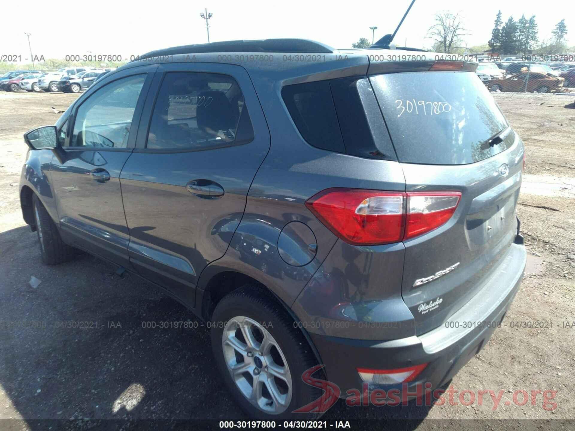 MAJ3S2GE3KC274563 2019 FORD ECOSPORT