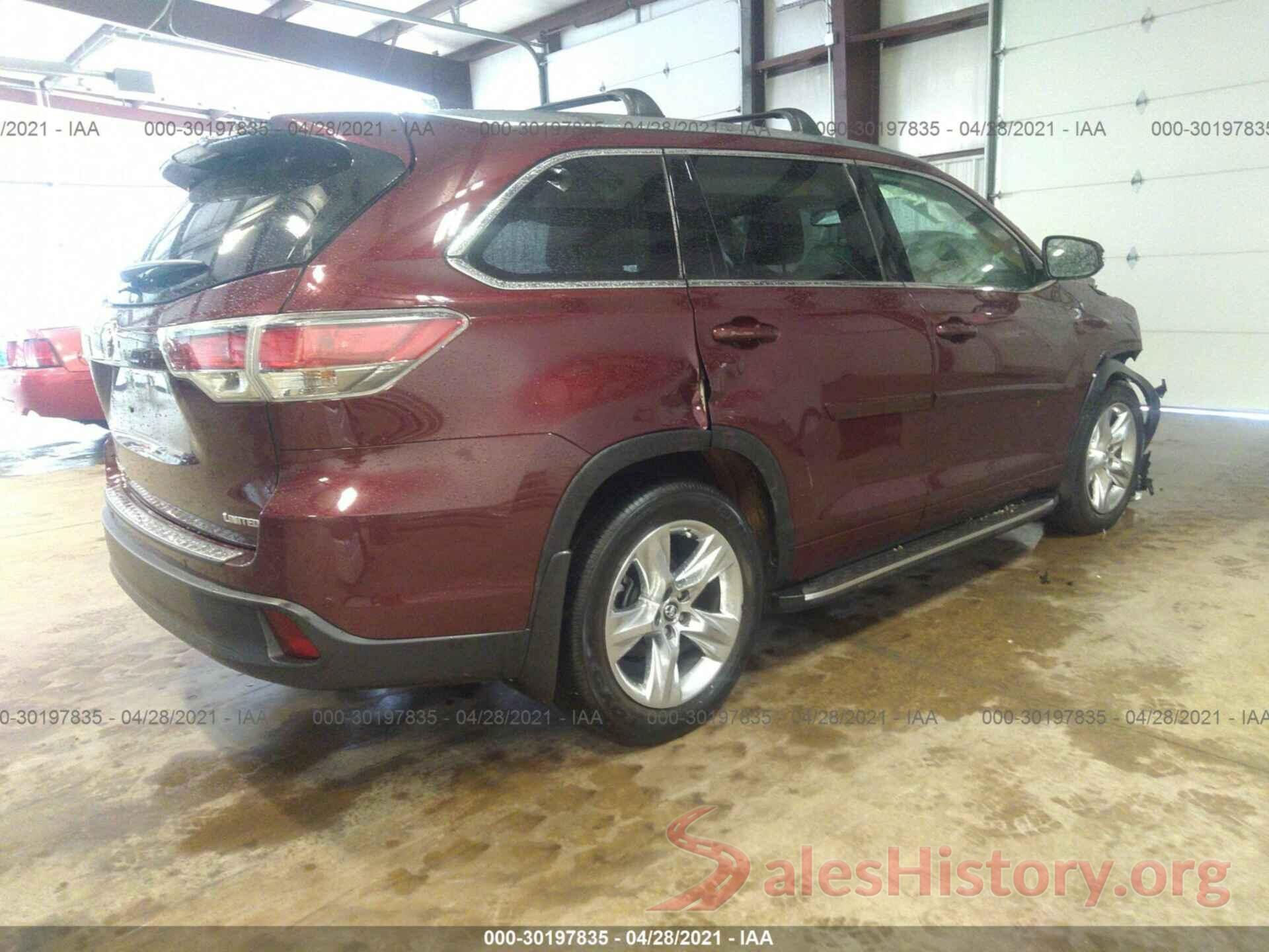 5TDYKRFH3GS187322 2016 TOYOTA HIGHLANDER