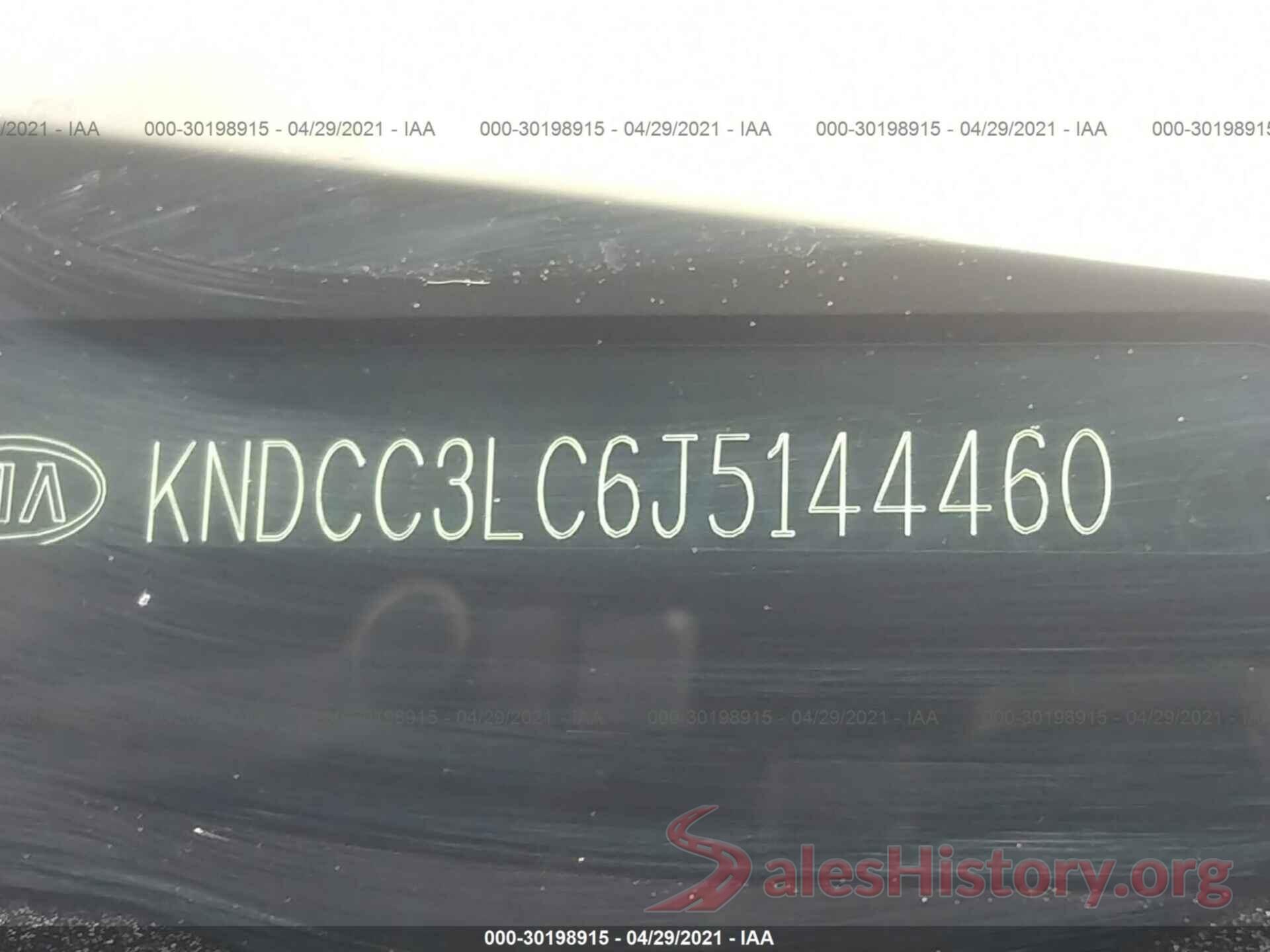 KNDCC3LC6J5144460 2018 KIA NIRO