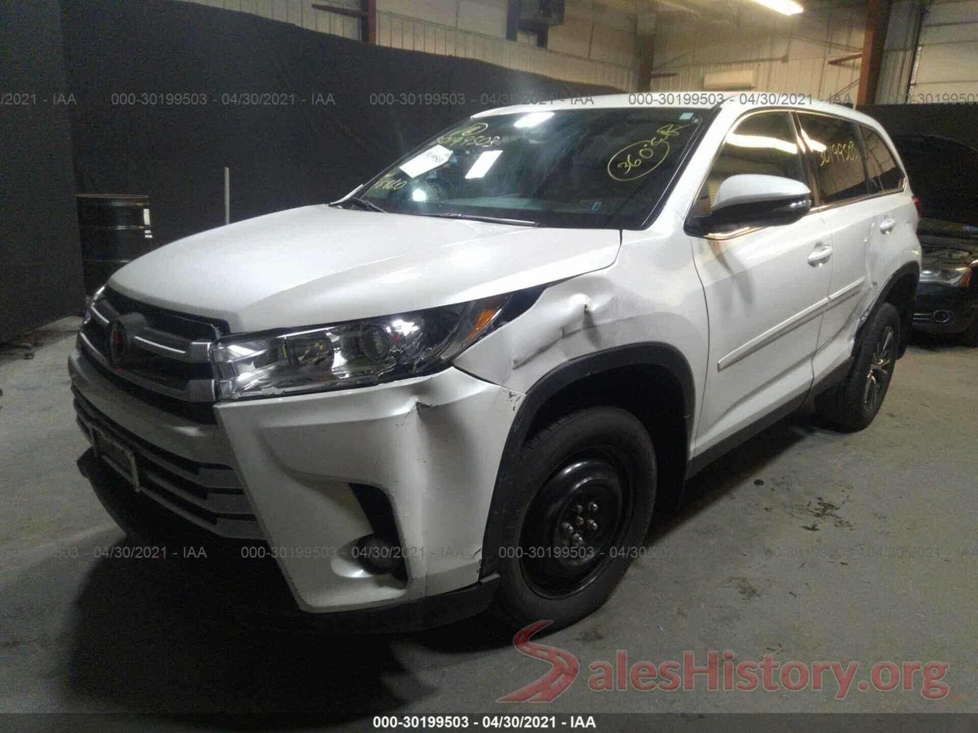 5TDBZRFH0KS939116 2019 TOYOTA HIGHLANDER