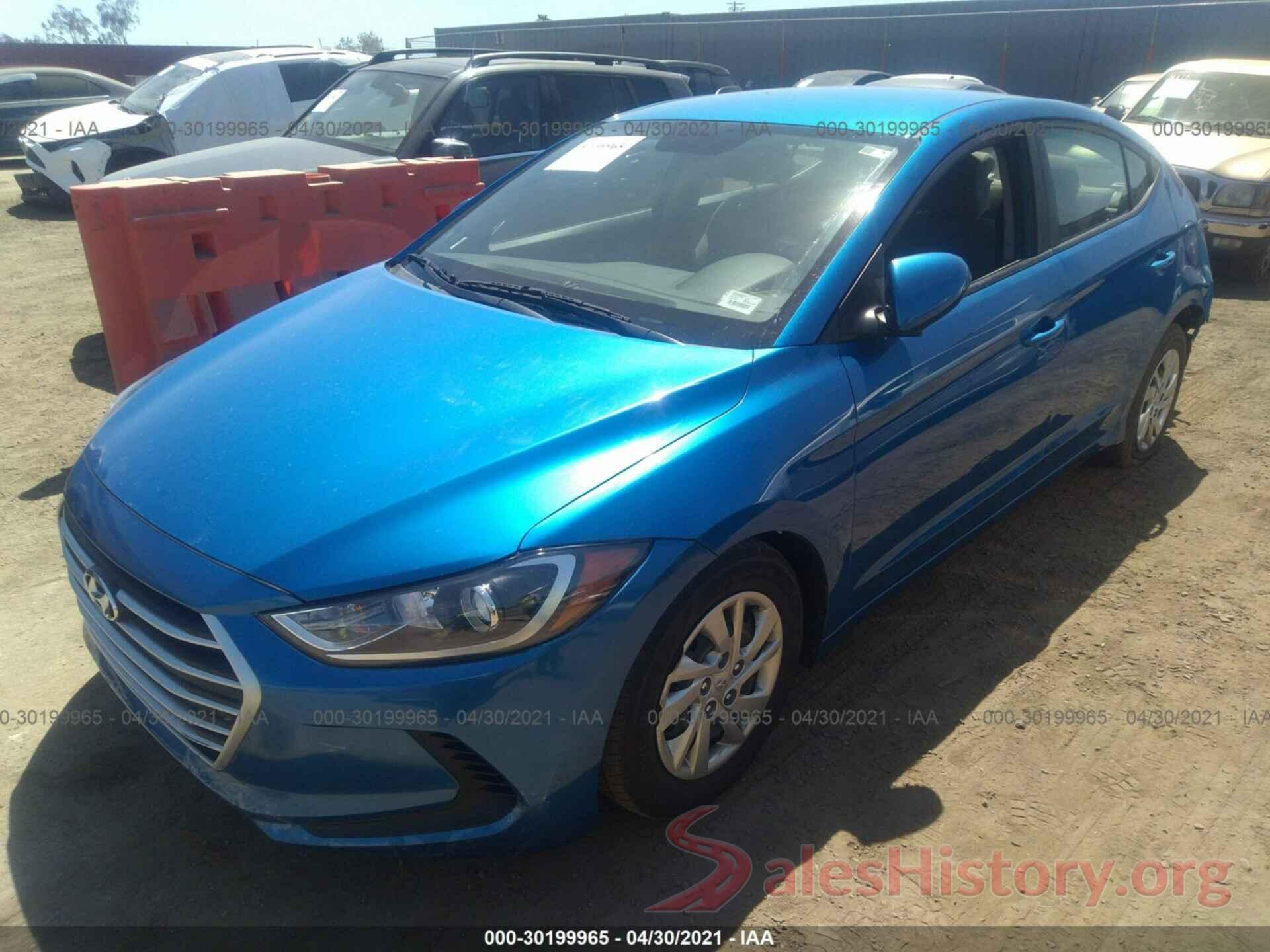 KMHD74LF9HU122859 2017 HYUNDAI ELANTRA