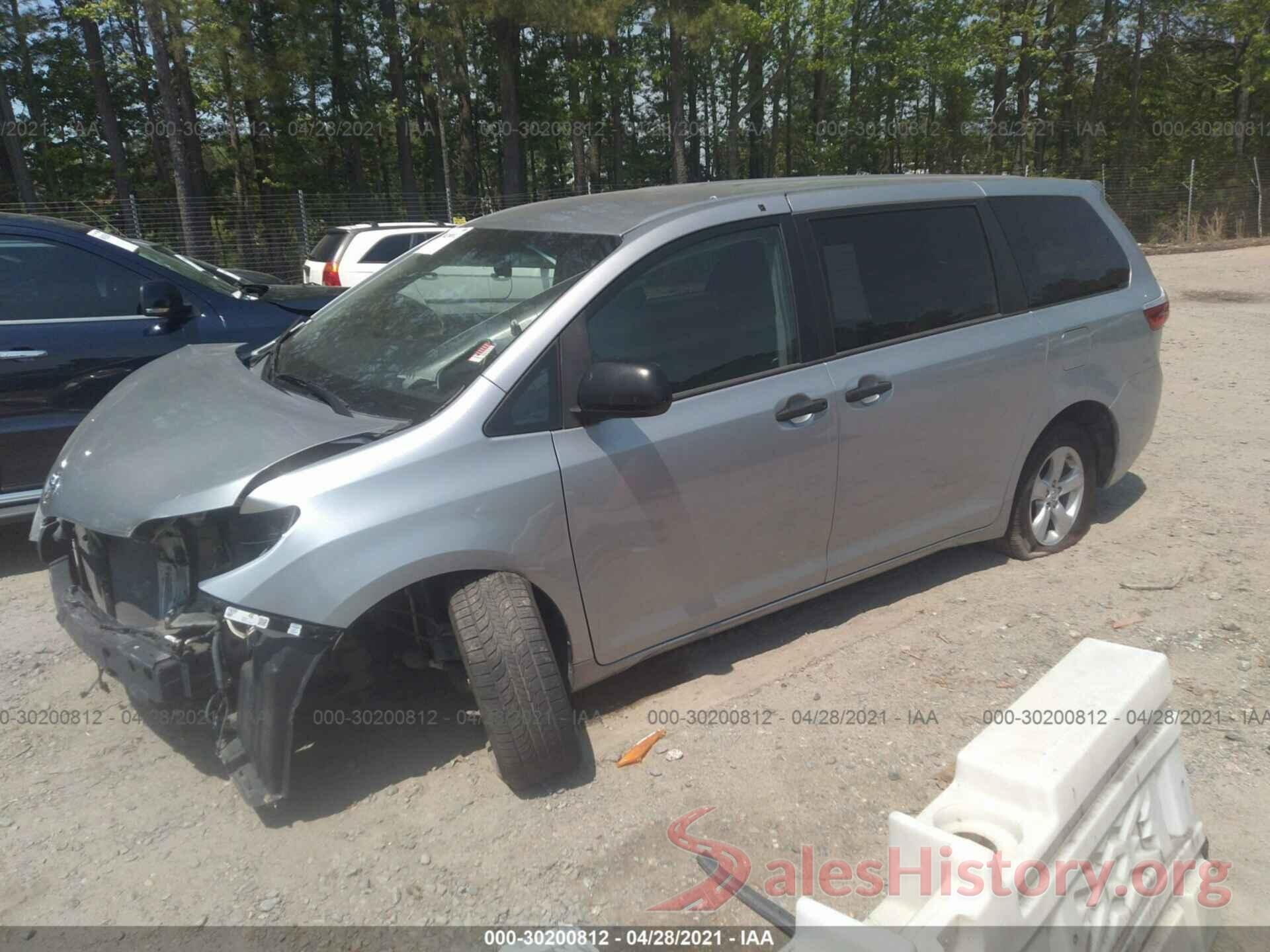 5TDZK3DC8GS707183 2016 TOYOTA SIENNA