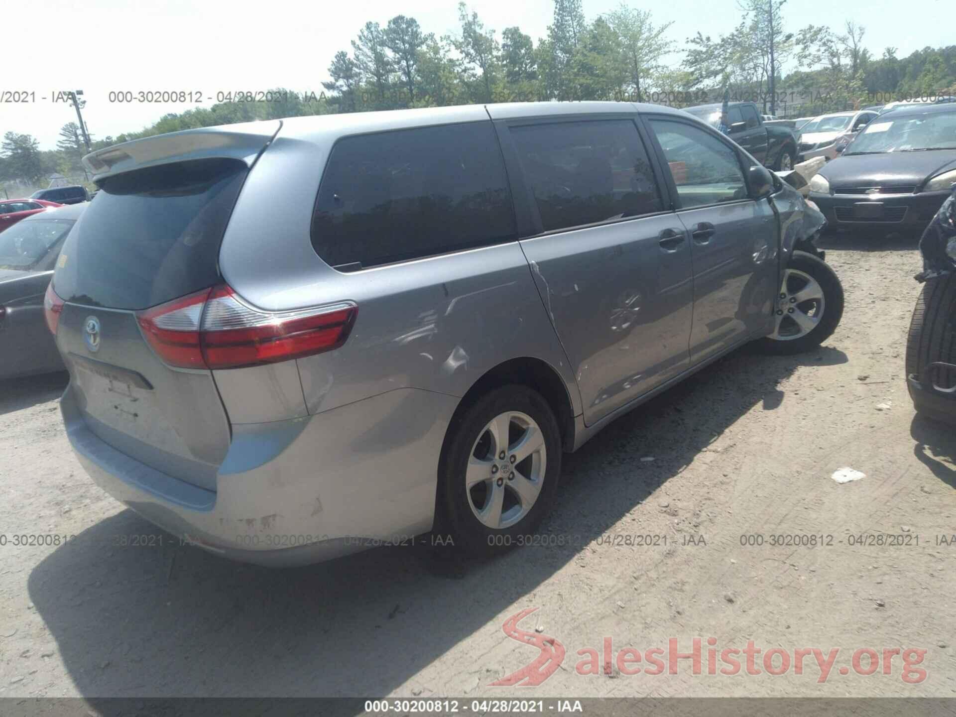 5TDZK3DC8GS707183 2016 TOYOTA SIENNA