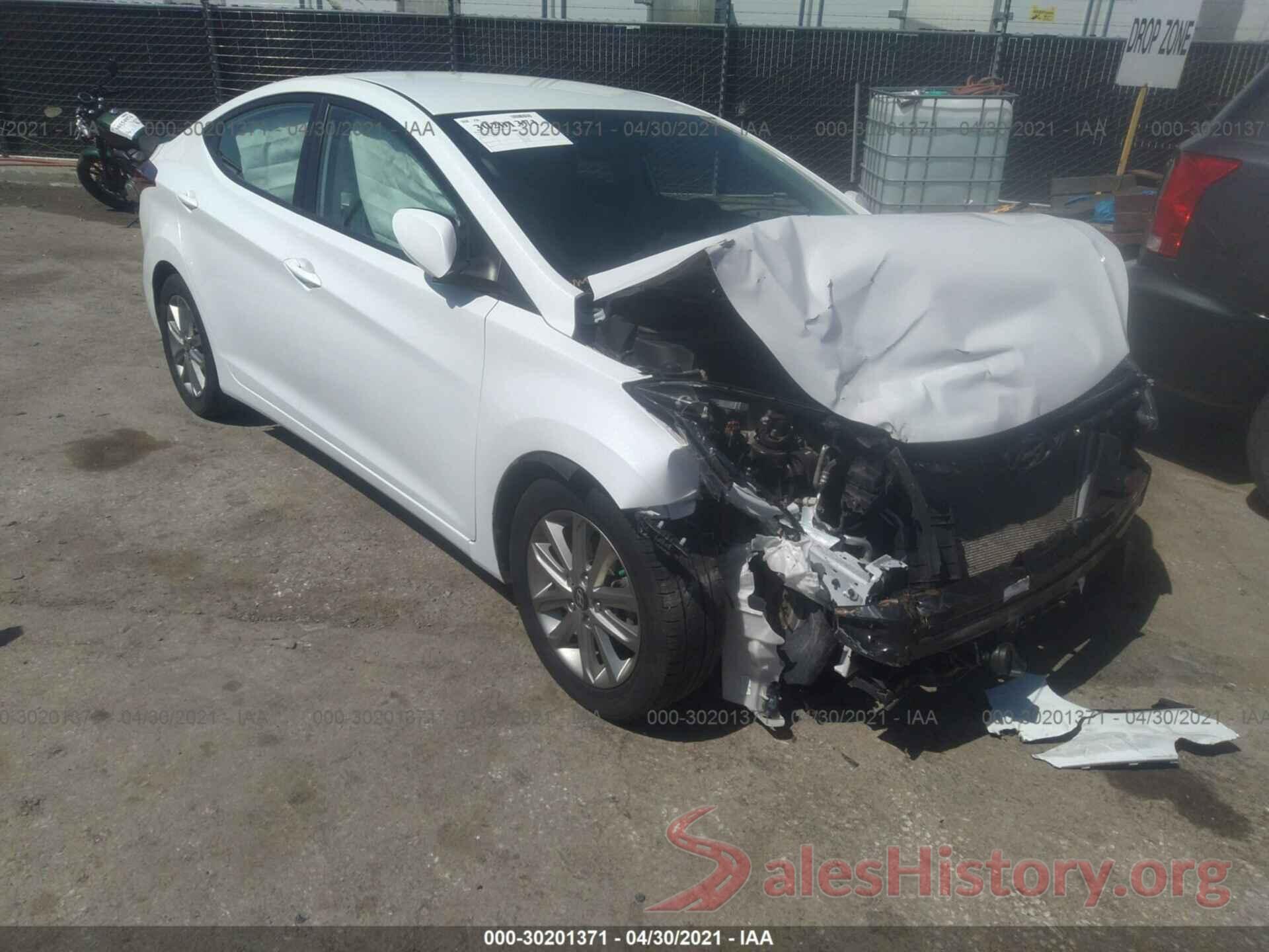 5NPDH4AE5GH653447 2016 HYUNDAI ELANTRA