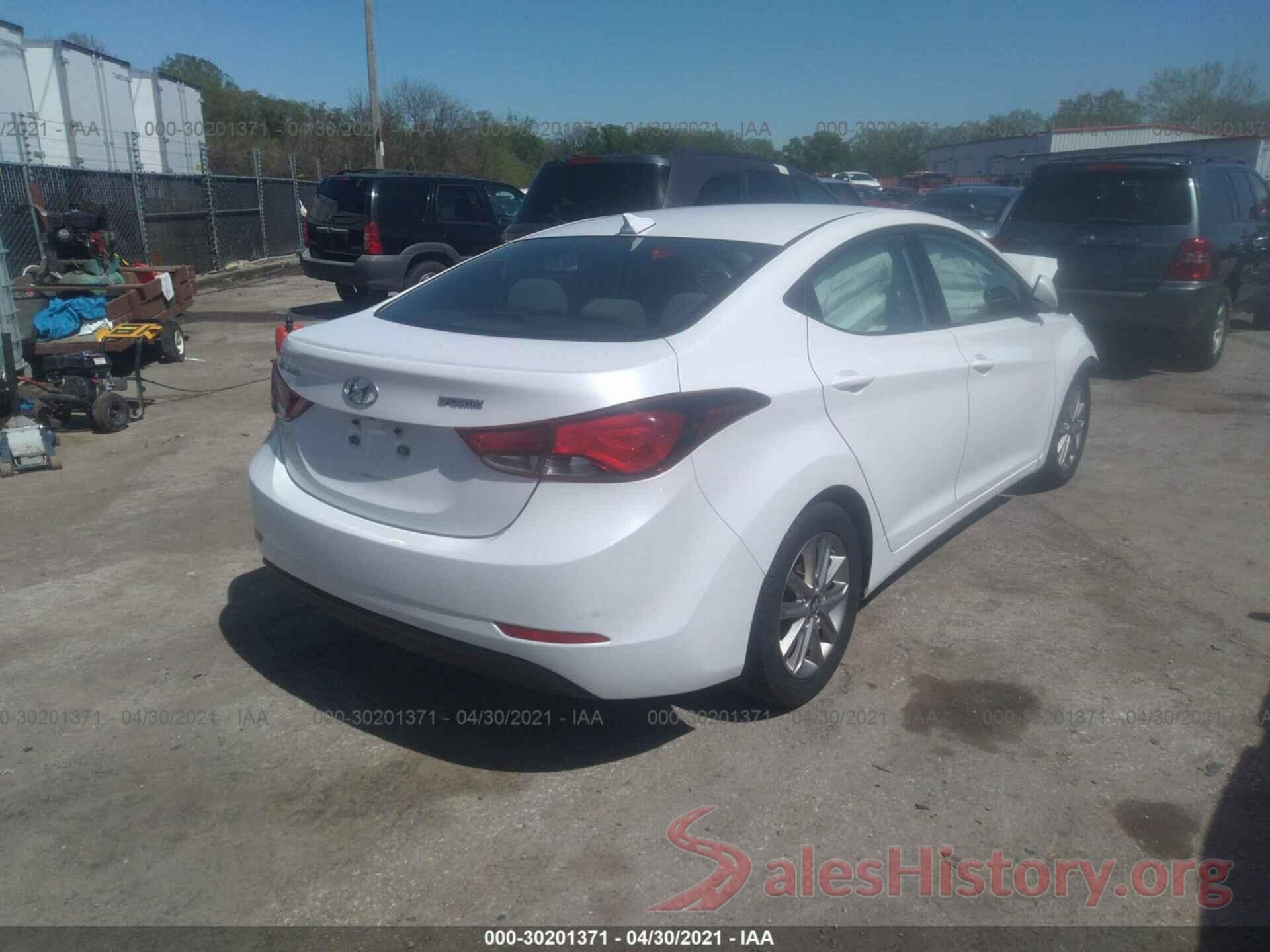 5NPDH4AE5GH653447 2016 HYUNDAI ELANTRA