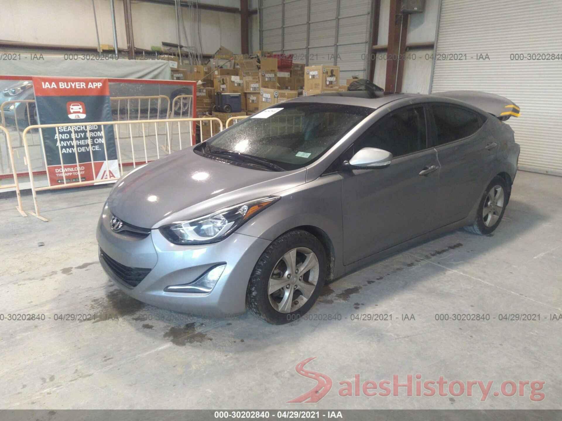 5NPDH4AE6GH761950 2016 HYUNDAI ELANTRA