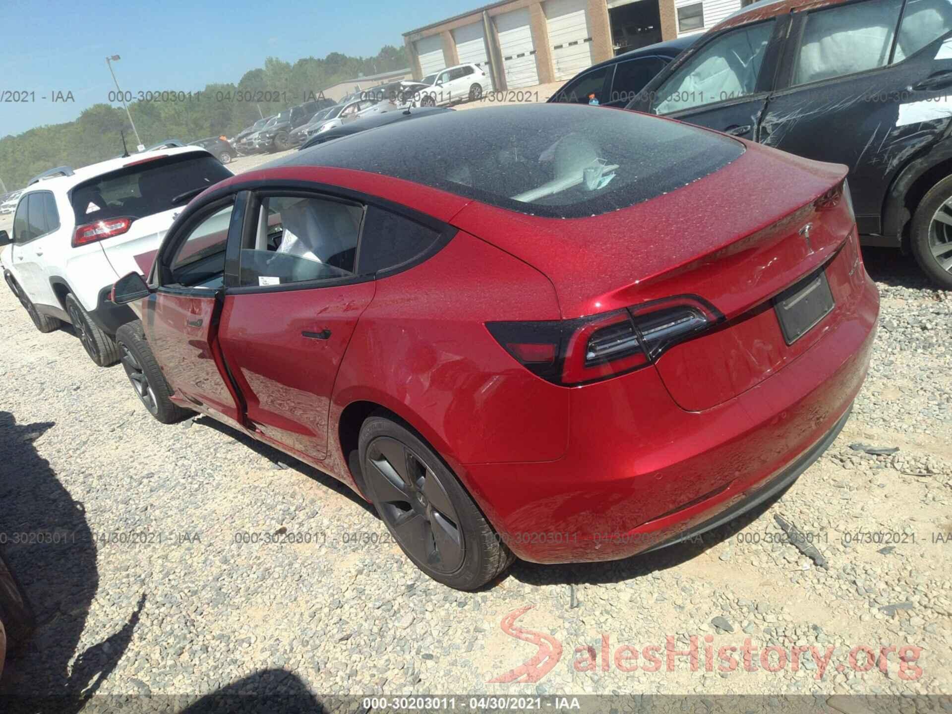 5YJ3E1EB1MF852847 2021 TESLA MODEL 3