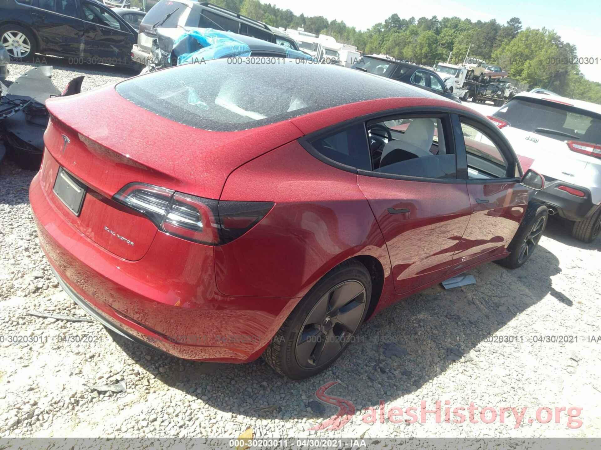 5YJ3E1EB1MF852847 2021 TESLA MODEL 3