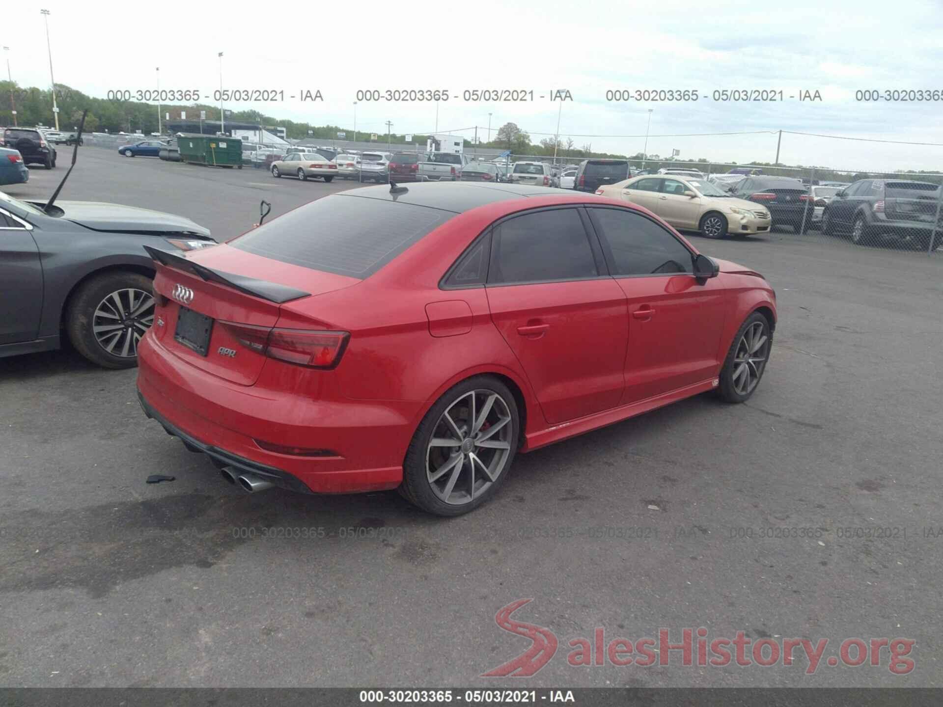 WAUB1GFF3J1018608 2018 AUDI S3