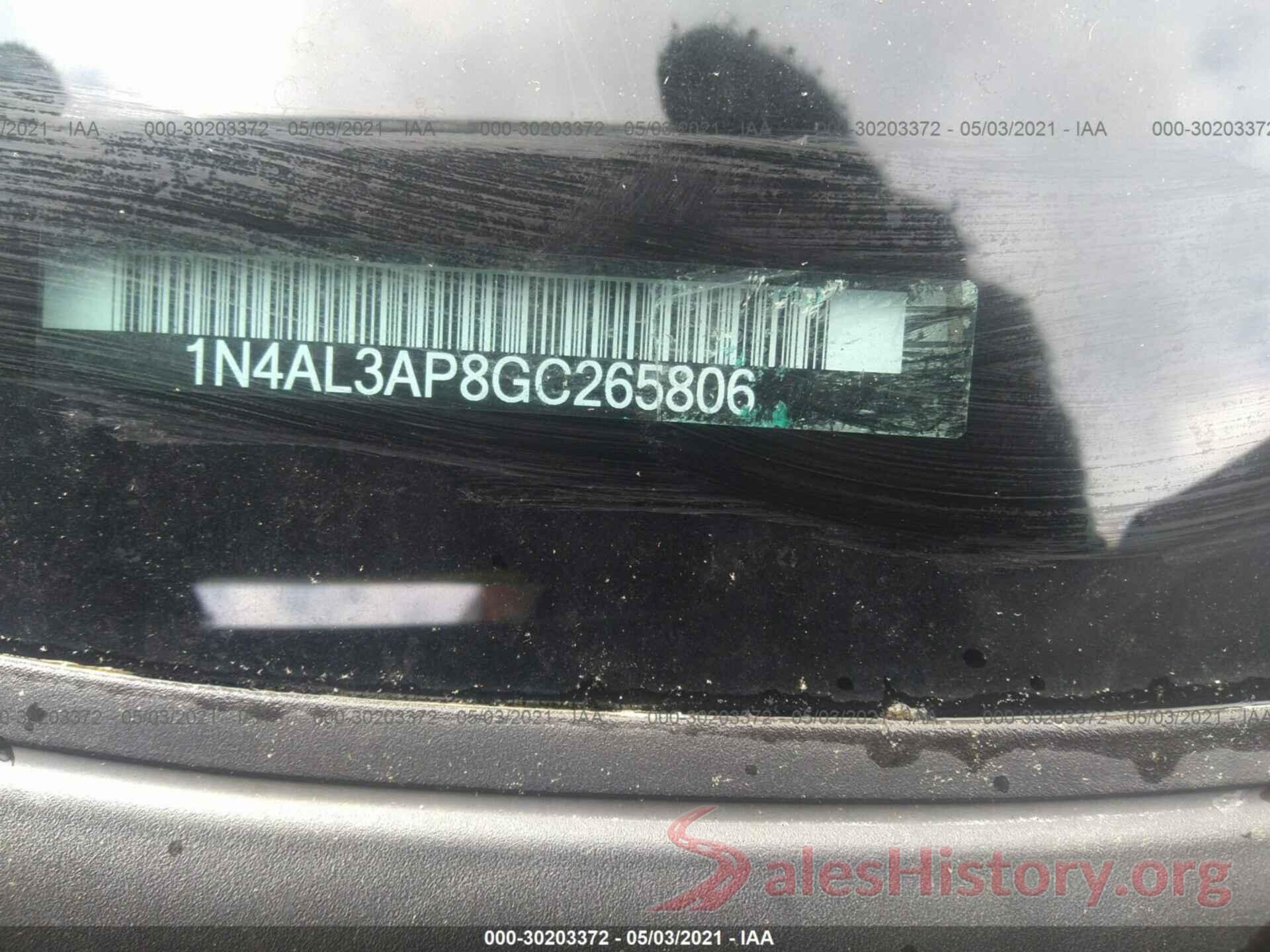 1N4AL3AP8GC265806 2016 NISSAN ALTIMA