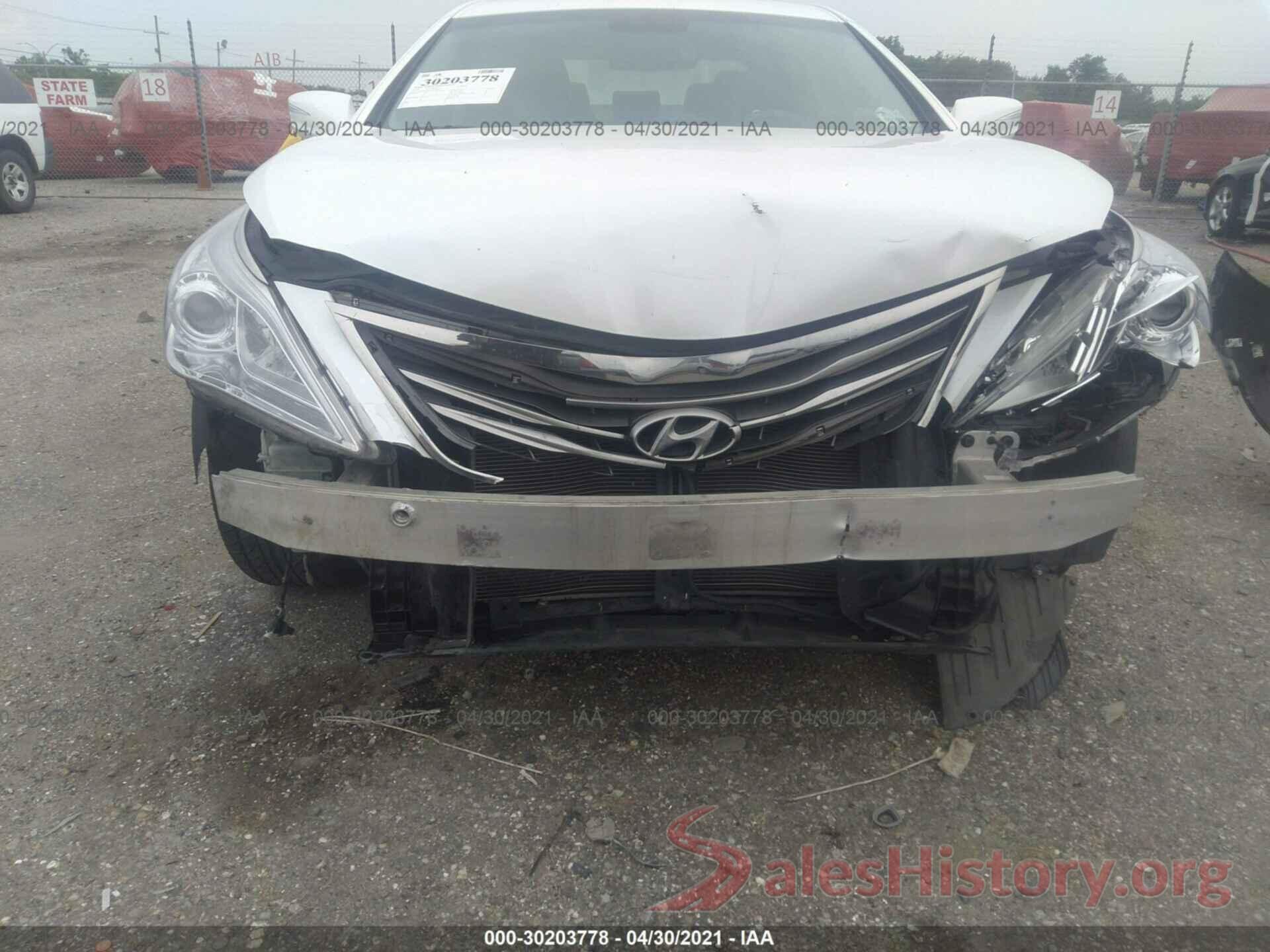 KMHFG4JG8GA500609 2016 HYUNDAI AZERA