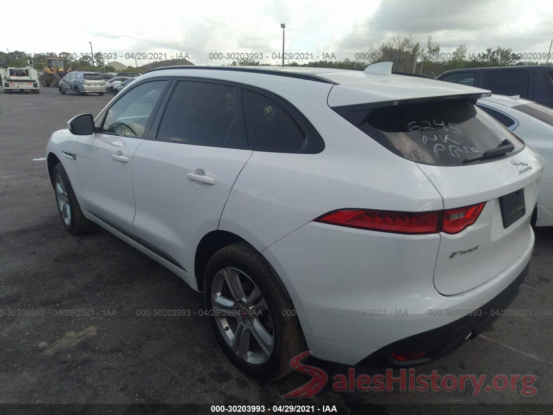 SADCL2GX6KA396245 2019 JAGUAR F-PACE