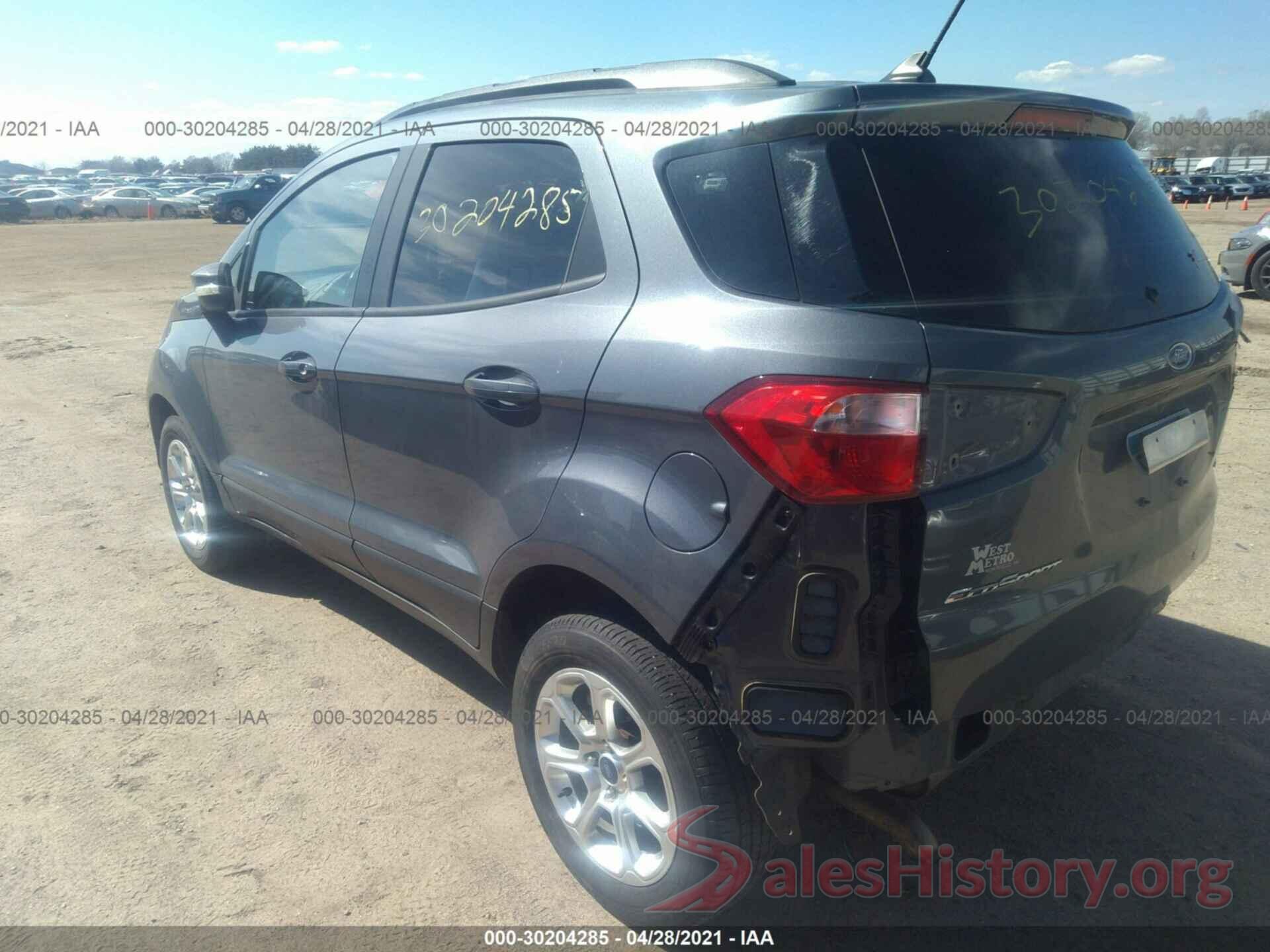 MAJ6P1UL5JC172837 2018 FORD ECOSPORT