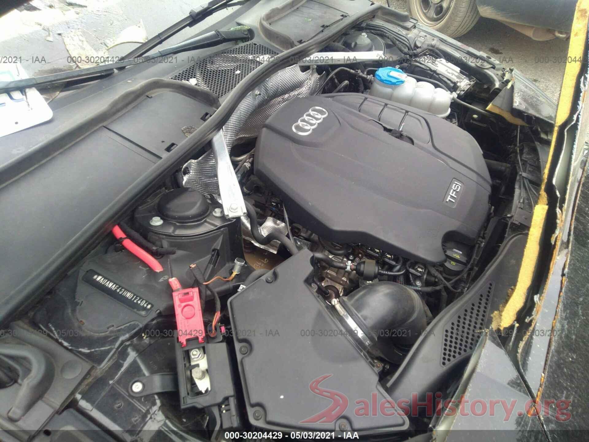 WAUANAF43HN012404 2017 AUDI A4