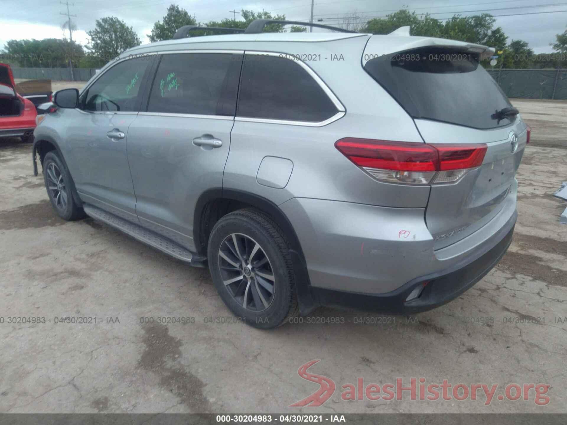 5TDKZRFH8HS522528 2017 TOYOTA HIGHLANDER