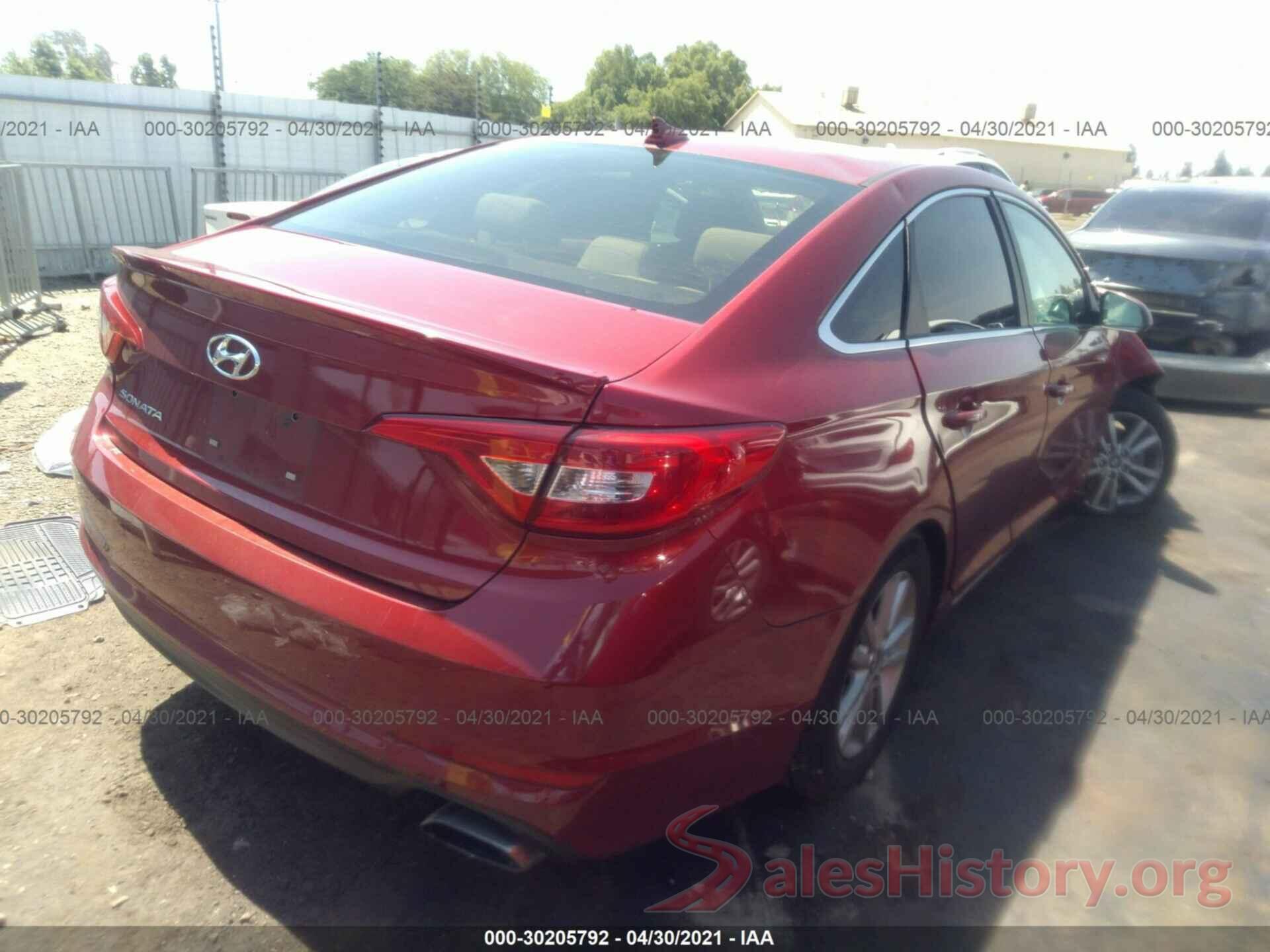 5NPE24AF1GH268532 2016 HYUNDAI SONATA