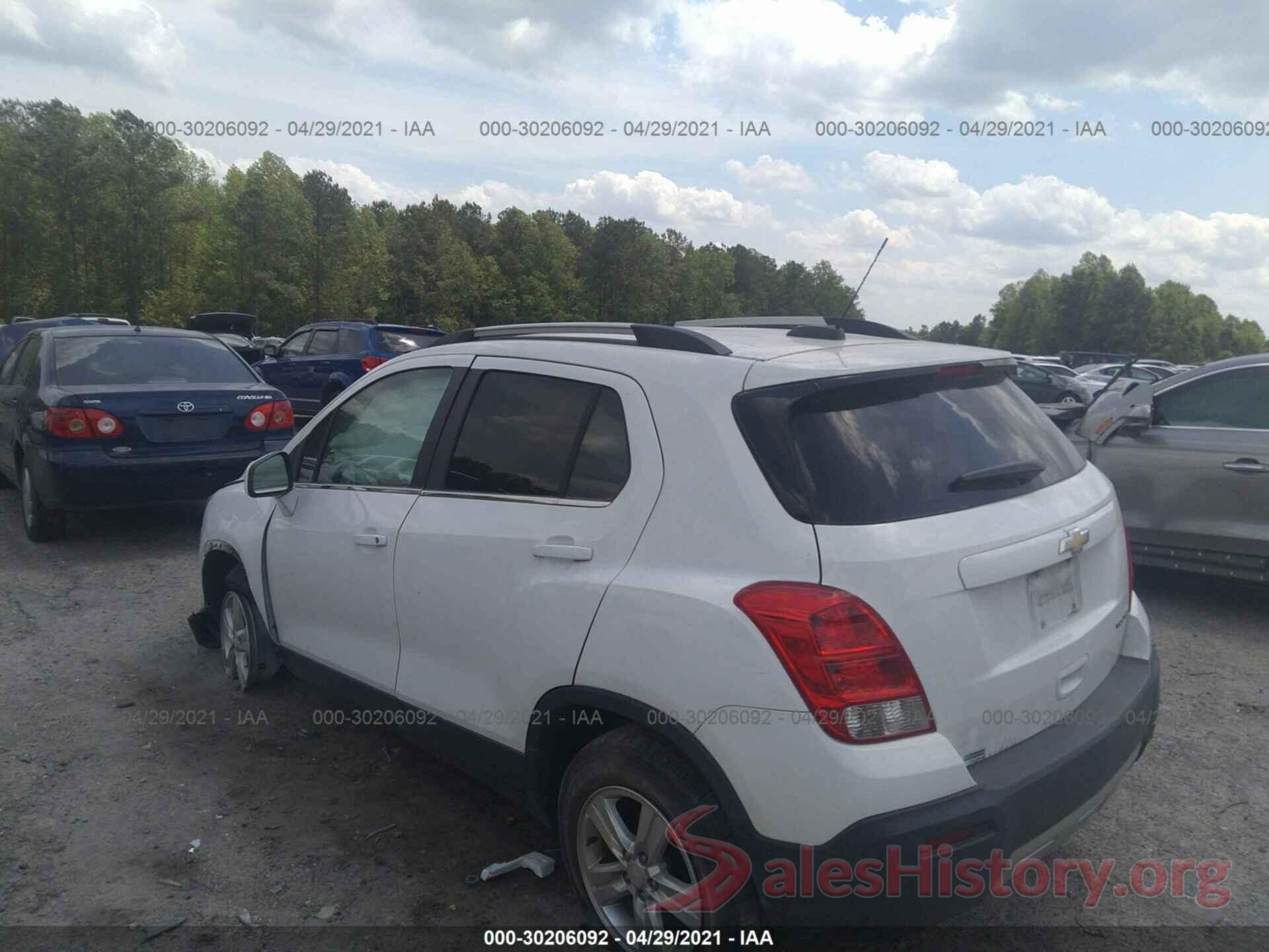 3GNCJLSB3GL198944 2016 CHEVROLET TRAX