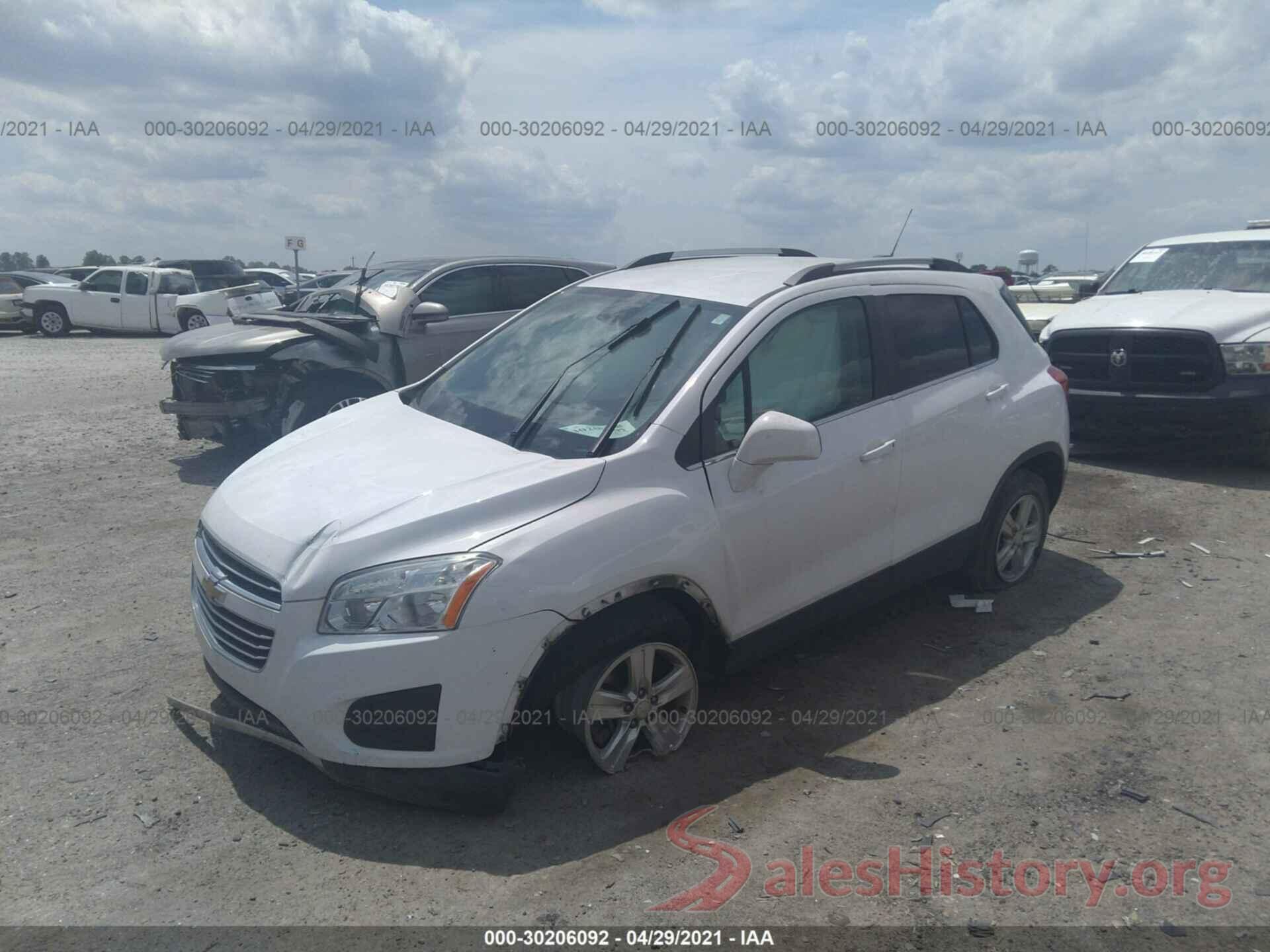 3GNCJLSB3GL198944 2016 CHEVROLET TRAX