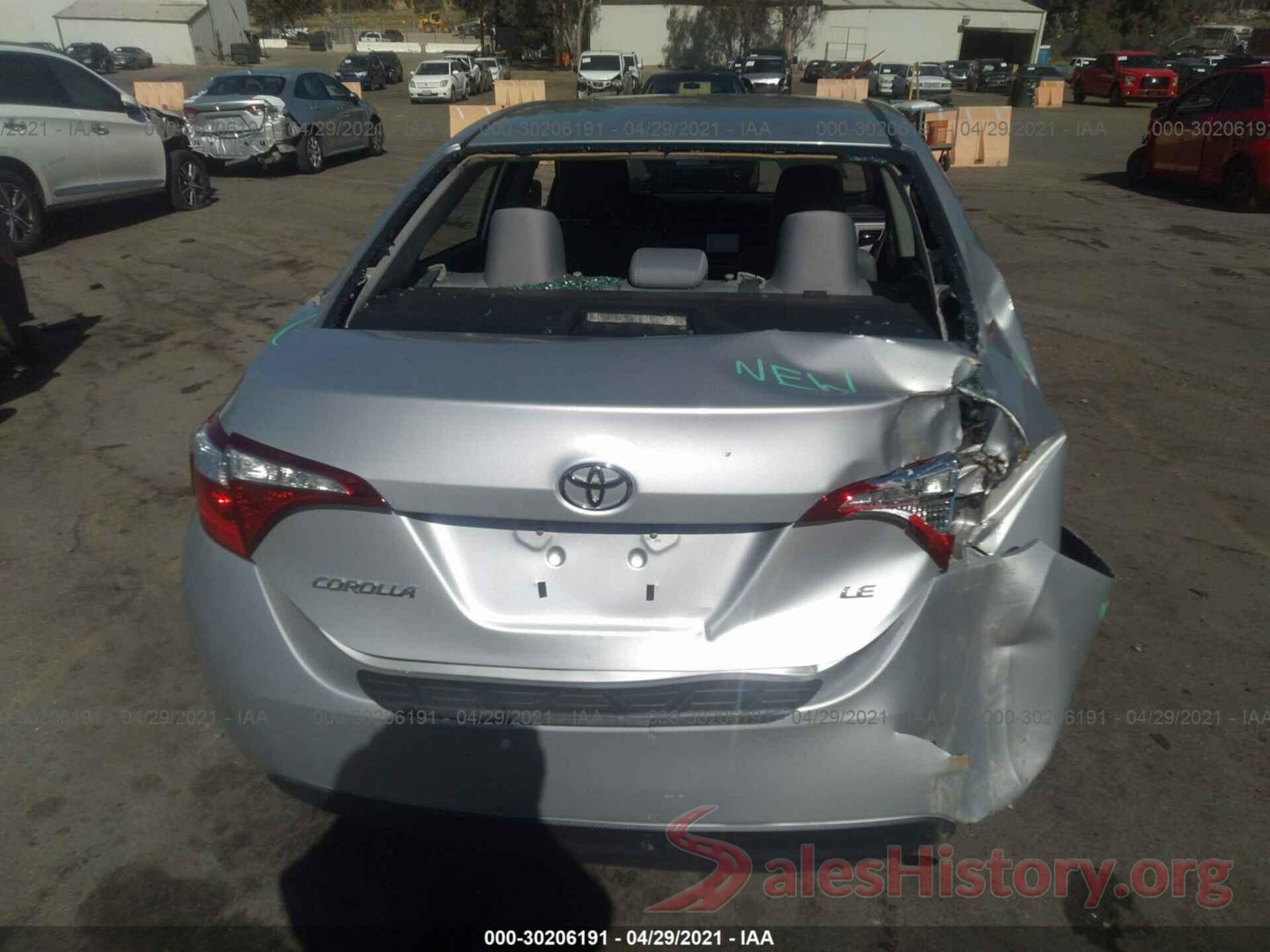 5YFBURHE5GP385833 2016 TOYOTA COROLLA