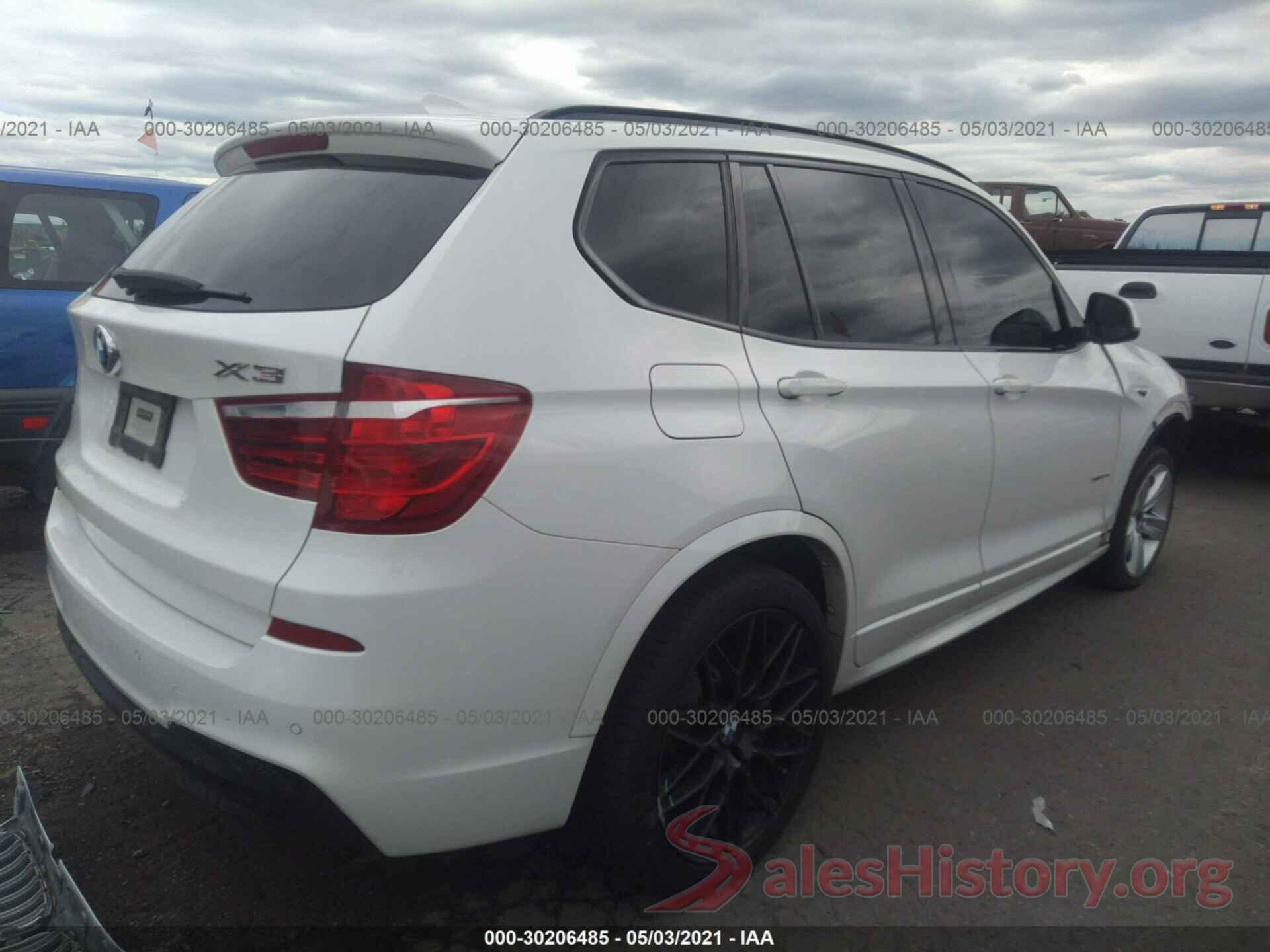 5UXWX7C56H0U40417 2017 BMW X3