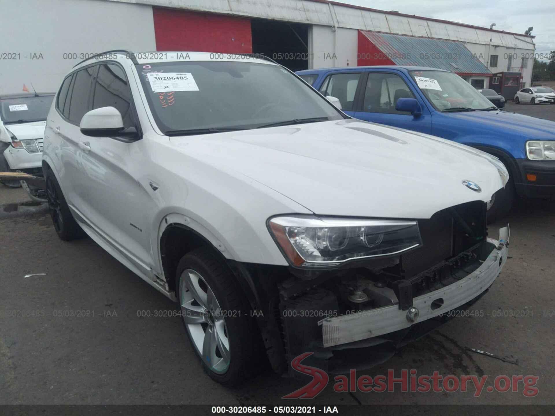 5UXWX7C56H0U40417 2017 BMW X3