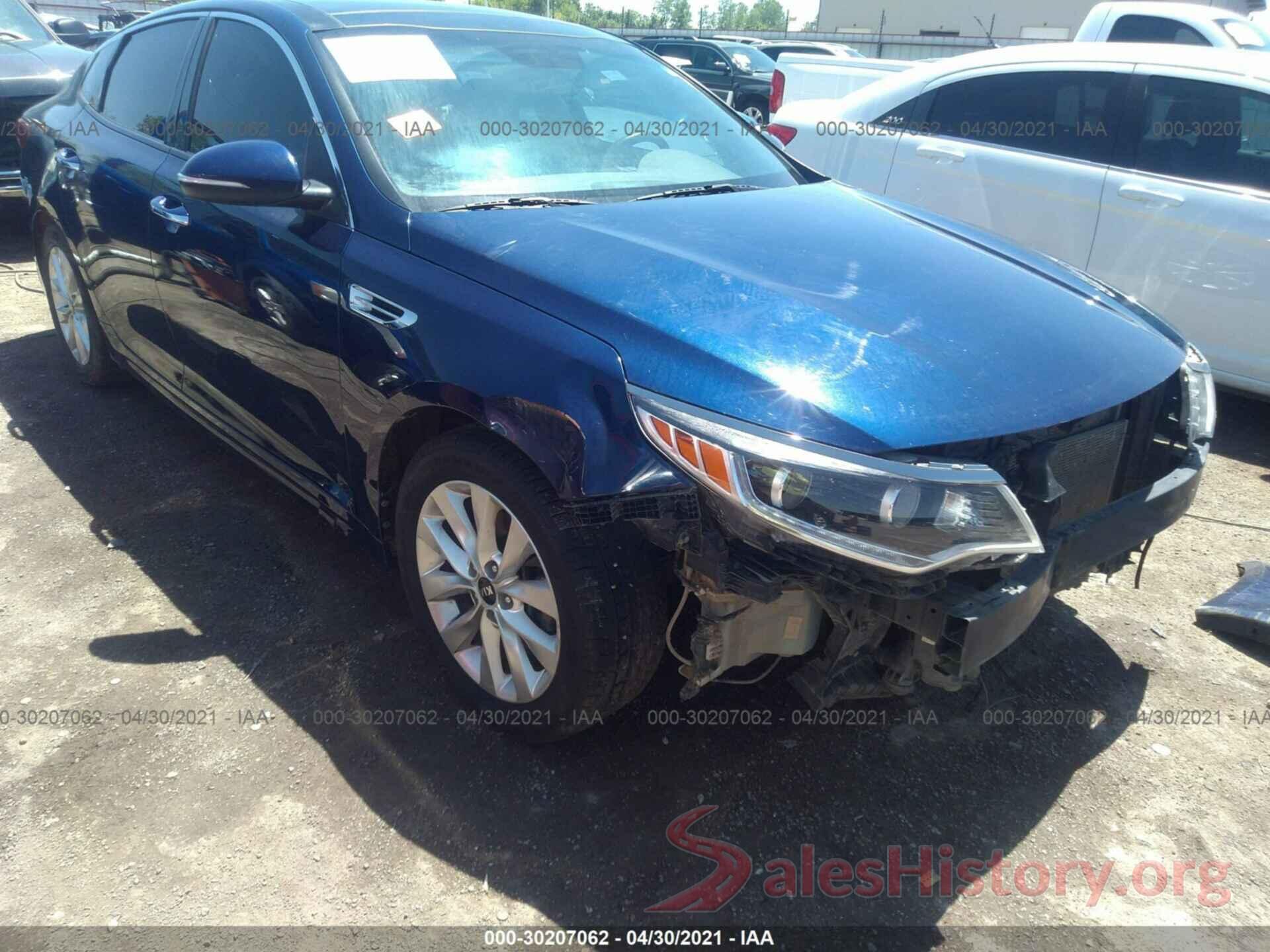 5XXGU4L31GG007662 2016 KIA OPTIMA