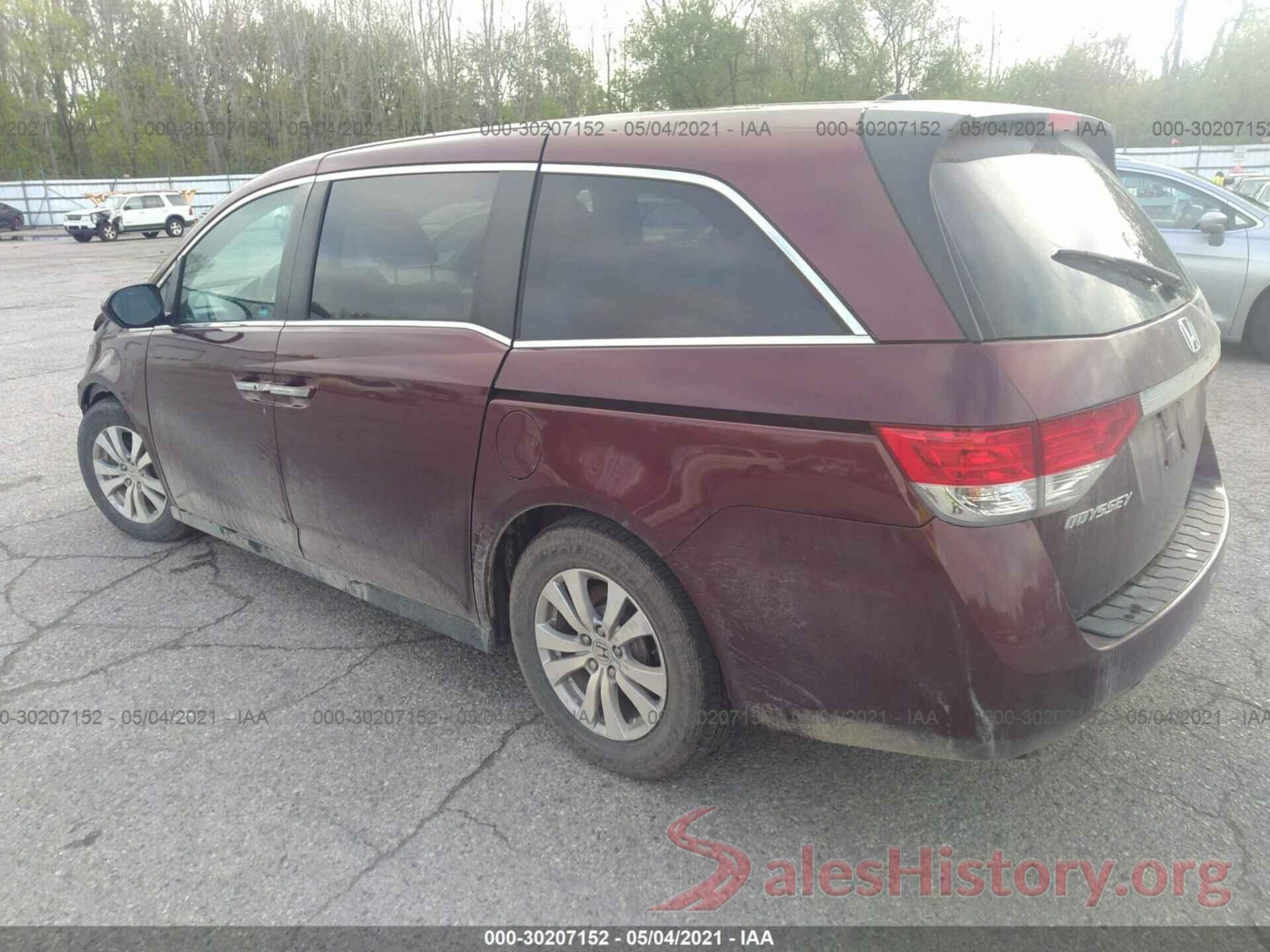 5FNRL5H62GB070938 2016 HONDA ODYSSEY