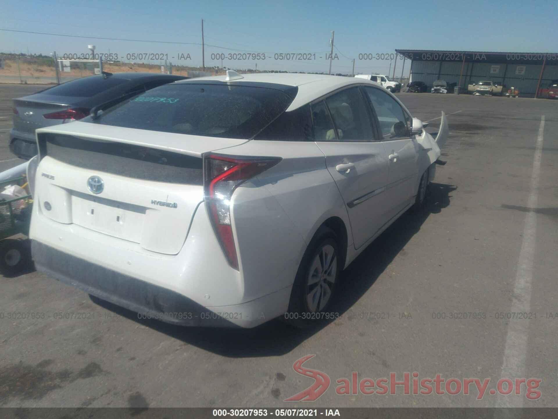 JTDKARFU6H3541102 2017 TOYOTA PRIUS