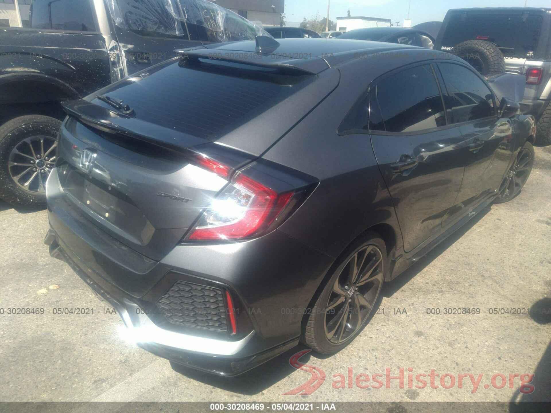 SHHFK7H47HU426221 2017 HONDA CIVIC HATCHBACK