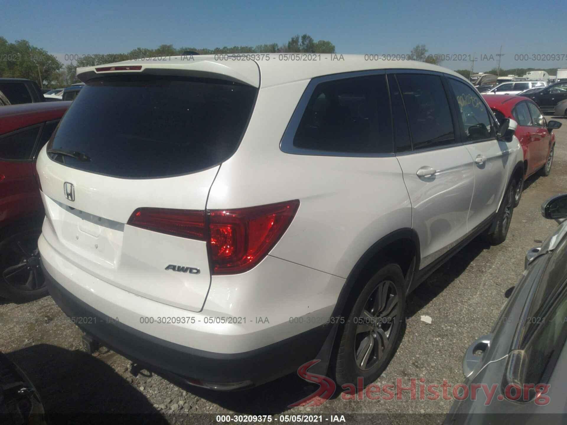 5FNYF6H86GB108407 2016 HONDA PILOT