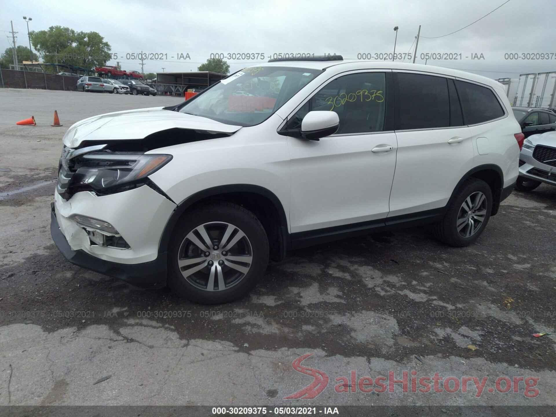 5FNYF6H86GB108407 2016 HONDA PILOT