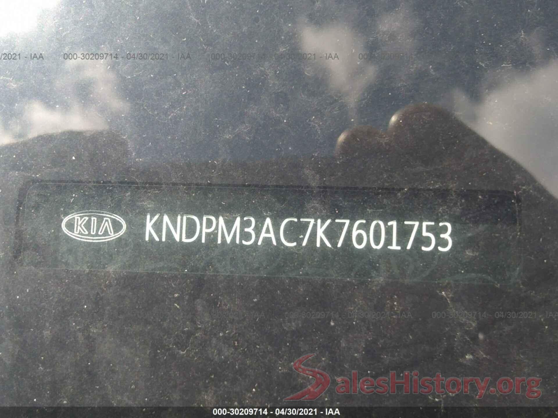 KNDPM3AC7K7601753 2019 KIA SPORTAGE