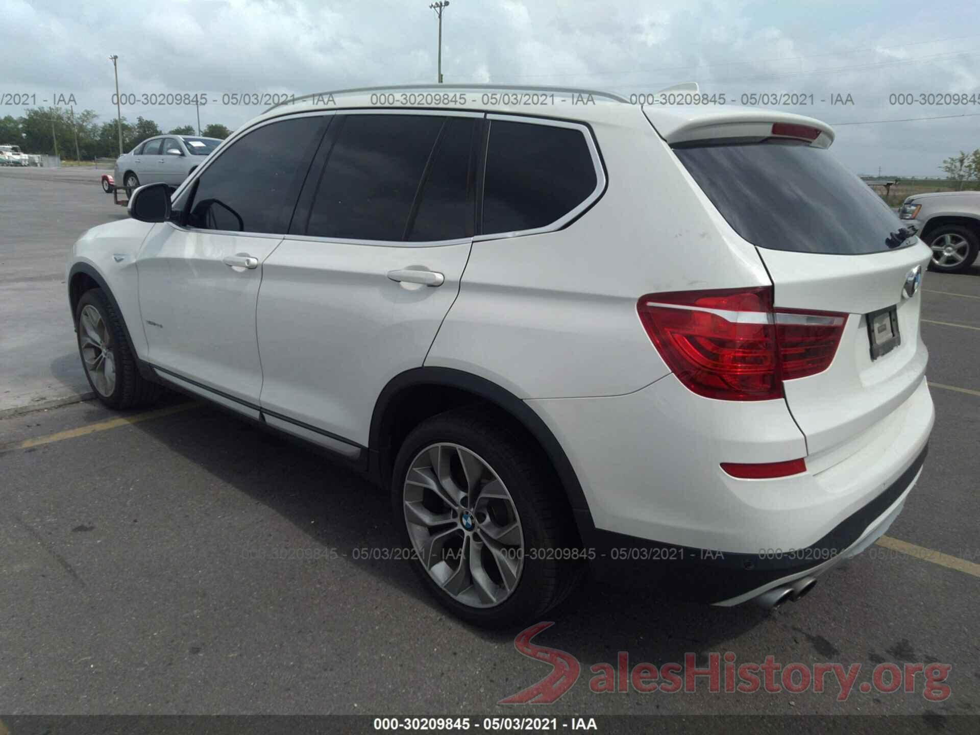 5UXWZ7C38H0X42297 2017 BMW X3