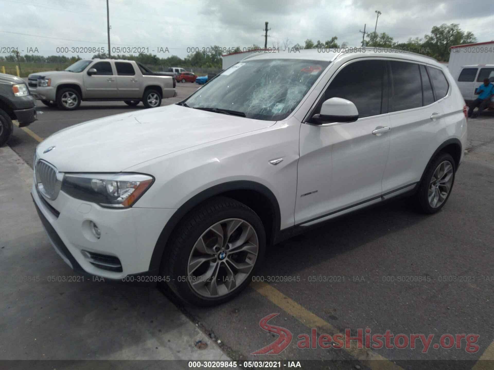 5UXWZ7C38H0X42297 2017 BMW X3