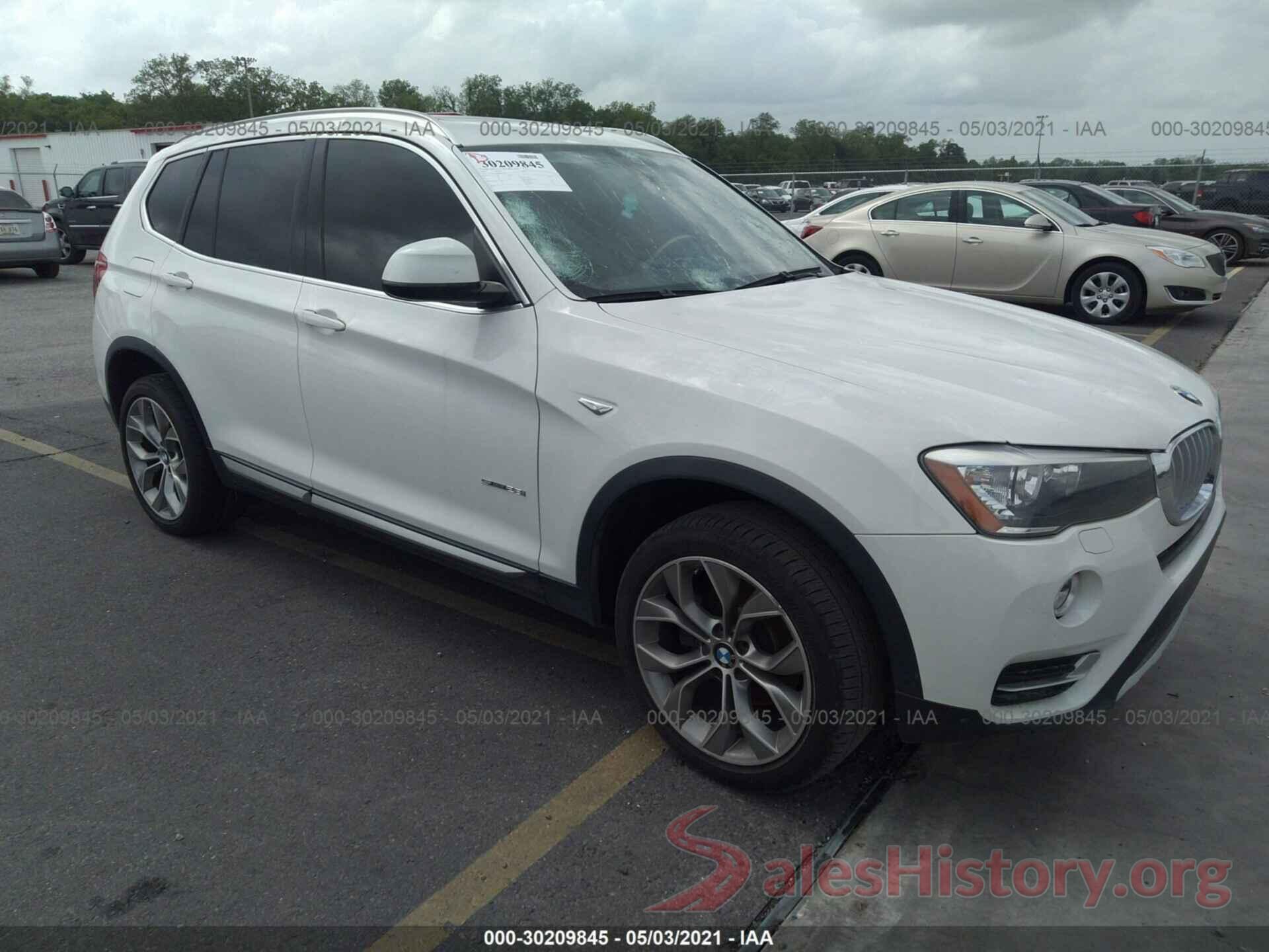 5UXWZ7C38H0X42297 2017 BMW X3