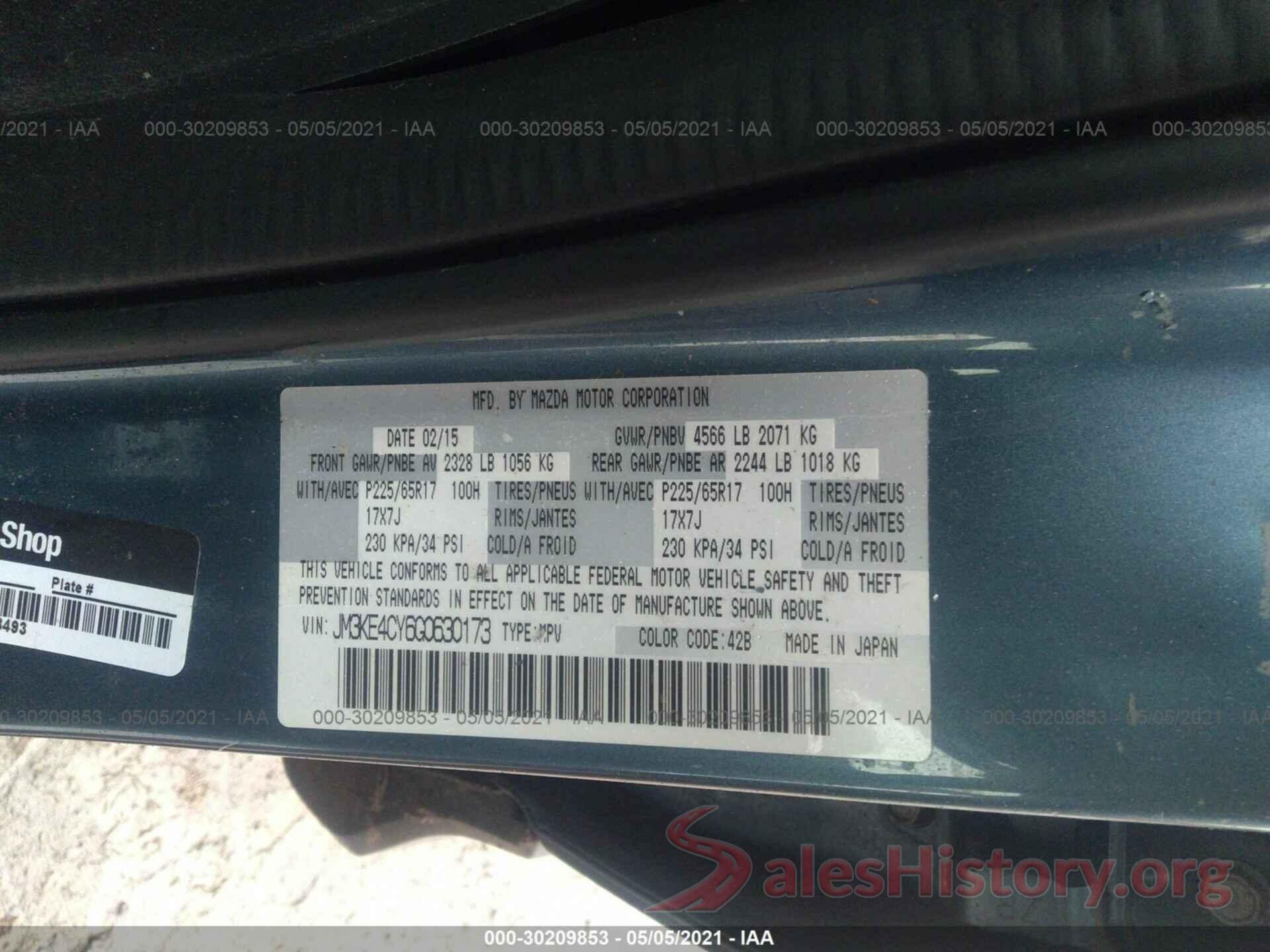 JM3KE4CY6G0630173 2016 MAZDA CX-5