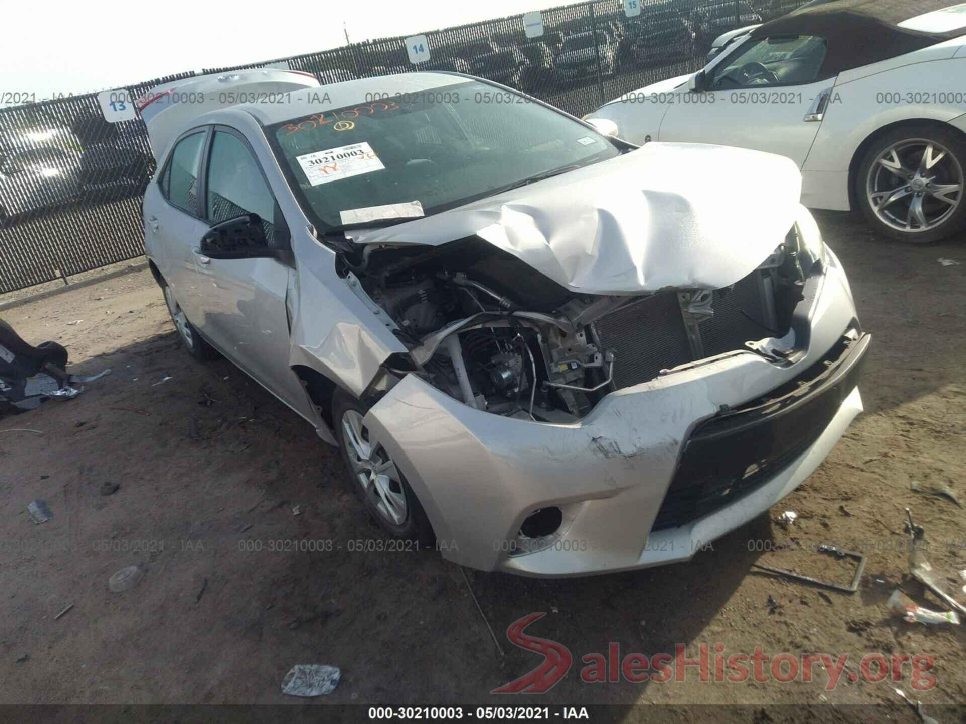 5YFBURHE9GP486647 2016 TOYOTA COROLLA