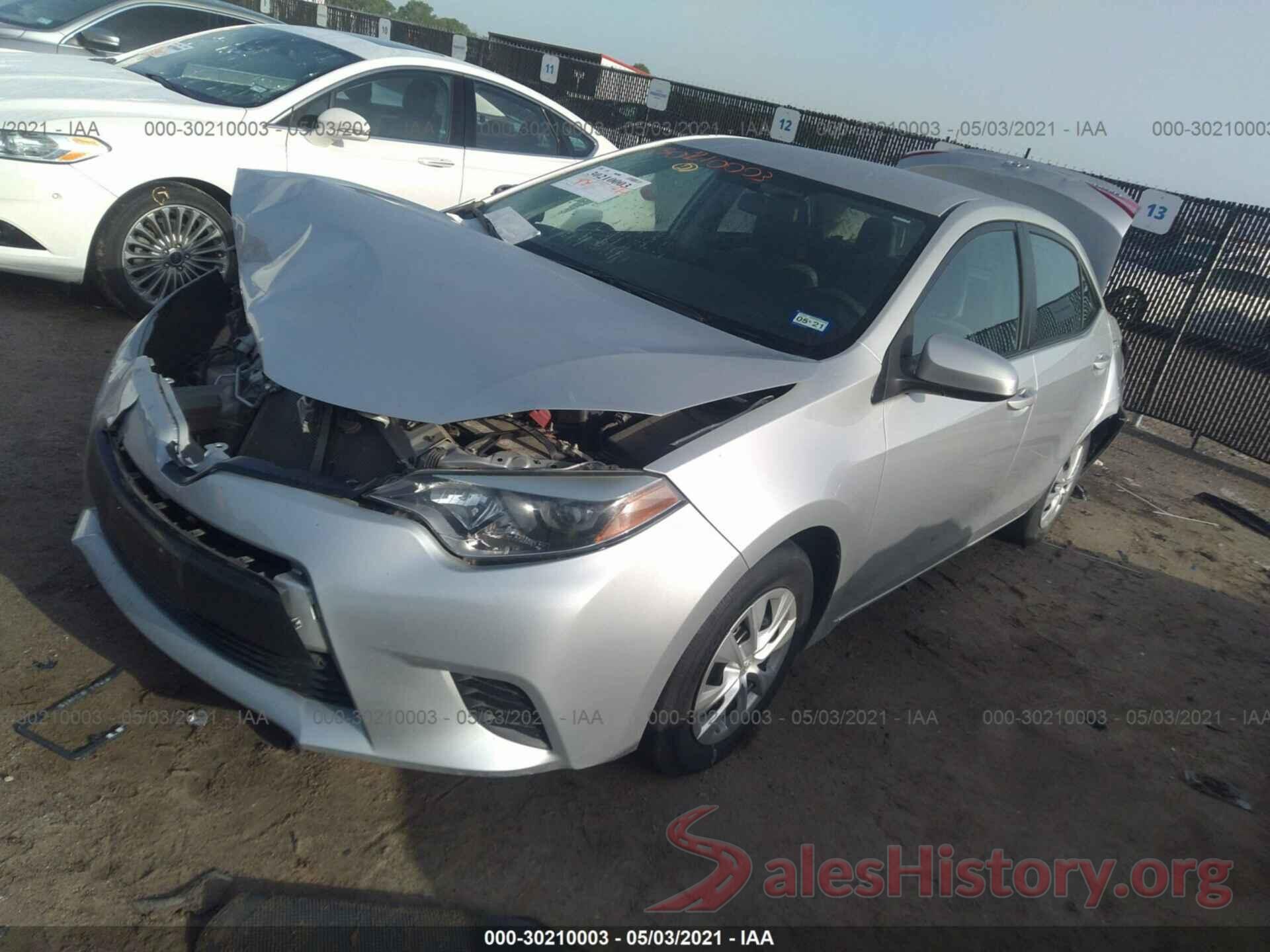 5YFBURHE9GP486647 2016 TOYOTA COROLLA