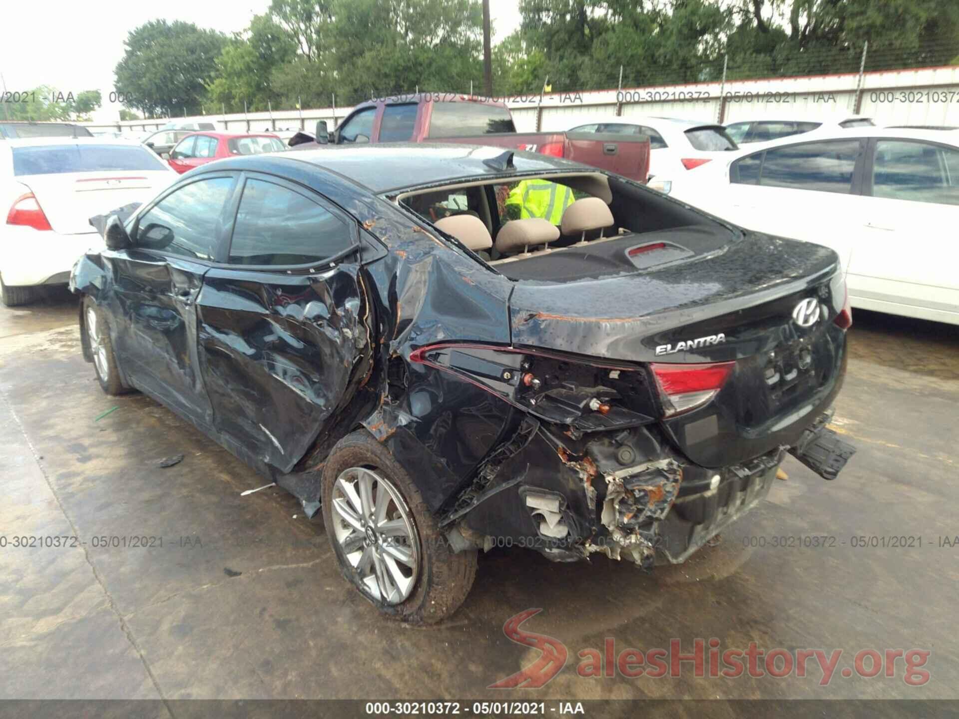 5NPDH4AE6GH657331 2016 HYUNDAI ELANTRA