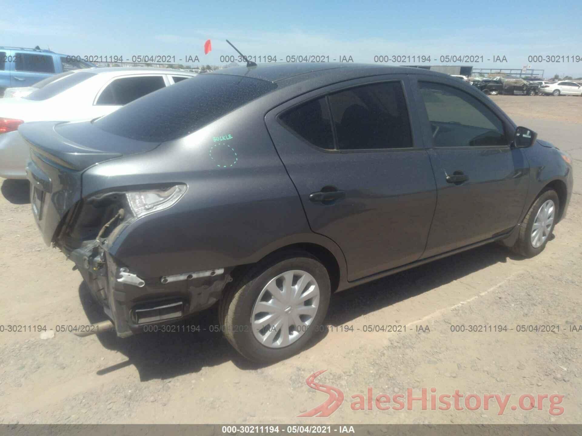 3N1CN7APXGL911729 2016 NISSAN VERSA