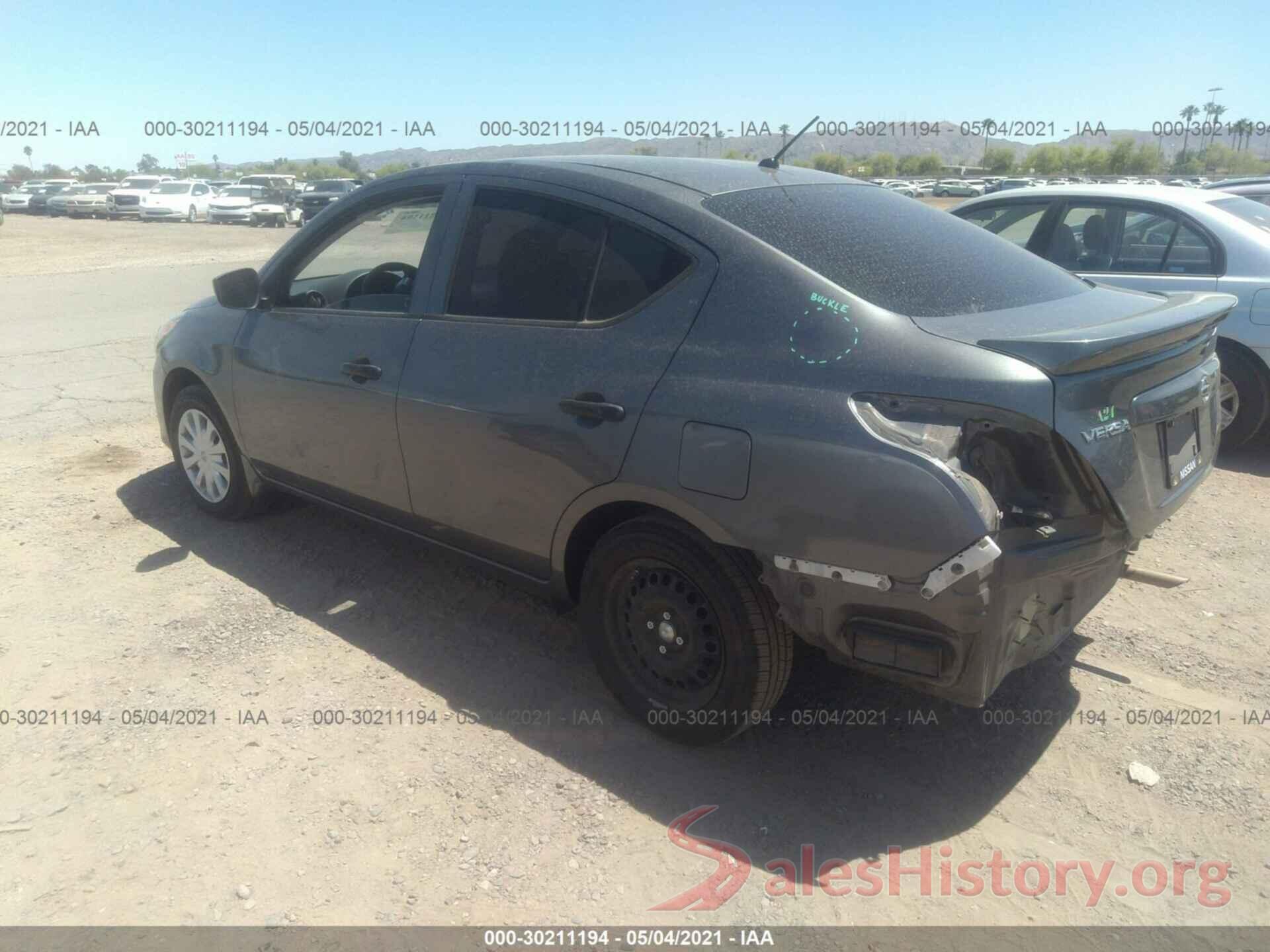 3N1CN7APXGL911729 2016 NISSAN VERSA