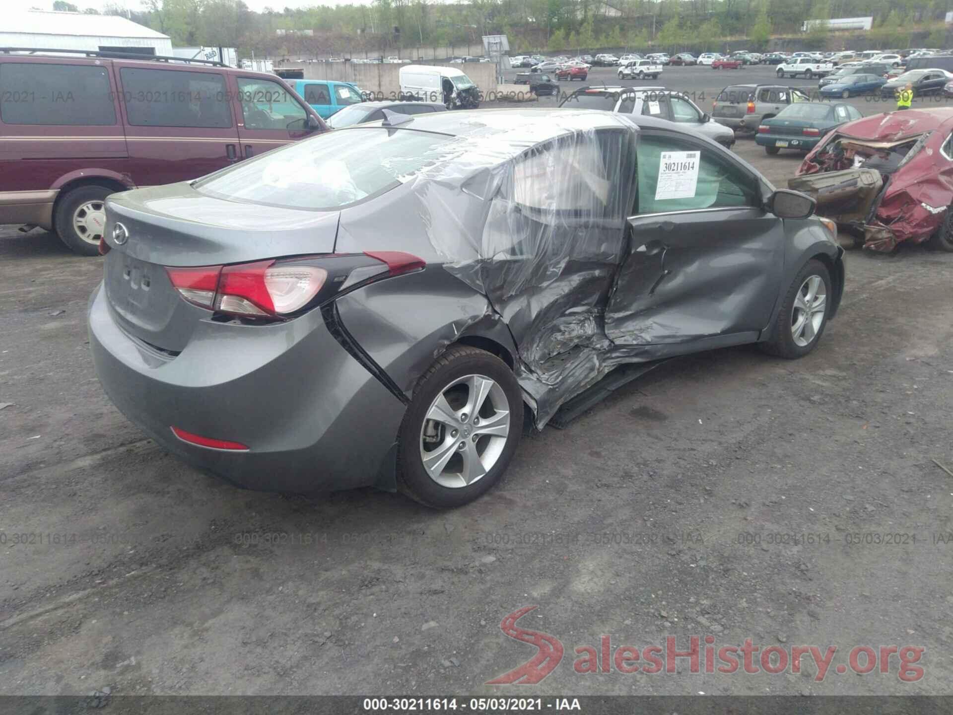 KMHDH4AE1GU574469 2016 HYUNDAI ELANTRA