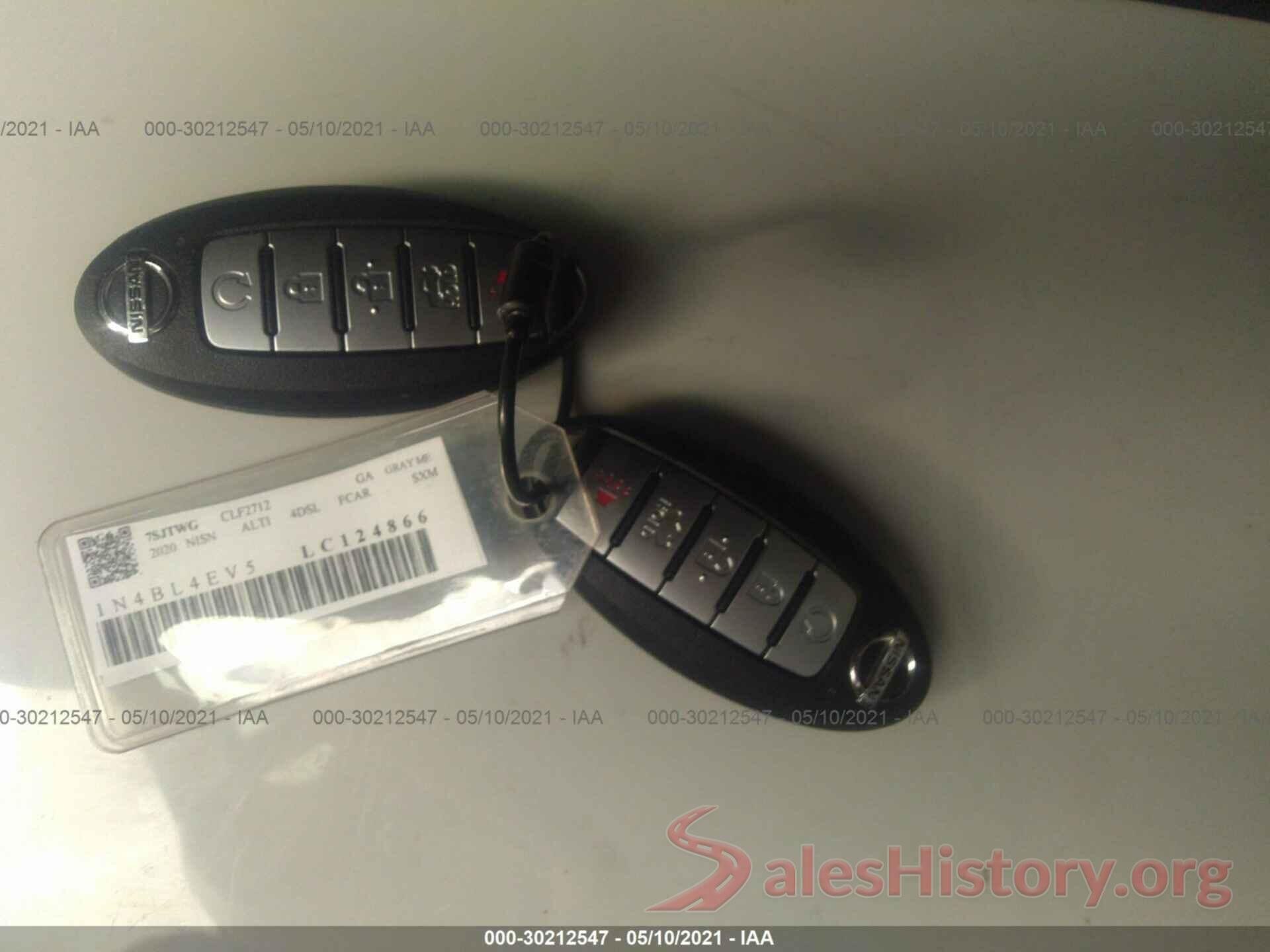 1N4BL4EV5LC124866 2020 NISSAN ALTIMA